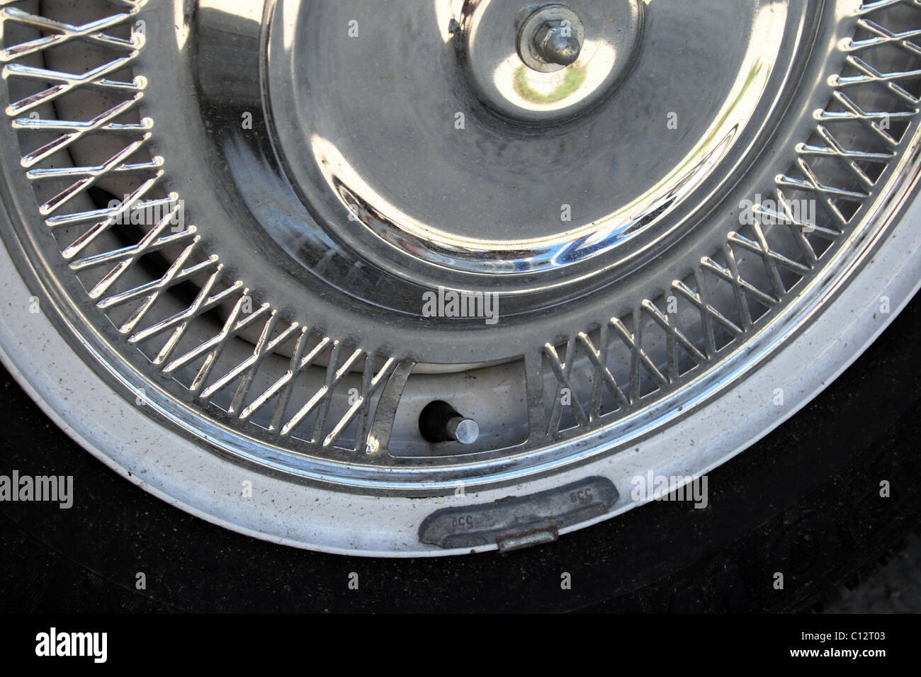 Roue de voiture clasical Banque D'Images