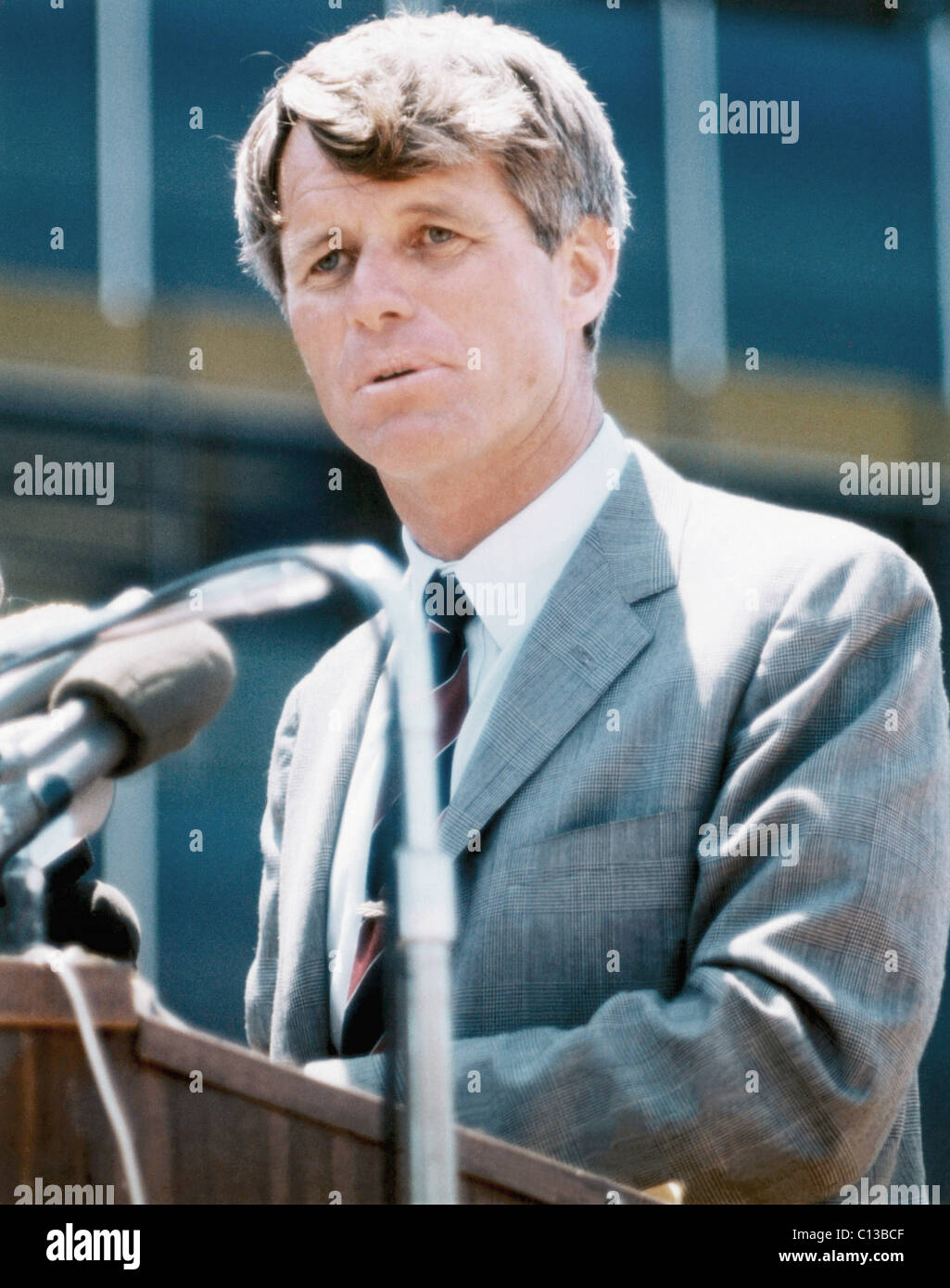 Le sénateur Robert F. Kennedy, au cours de sa course à la présidence 1968 Banque D'Images