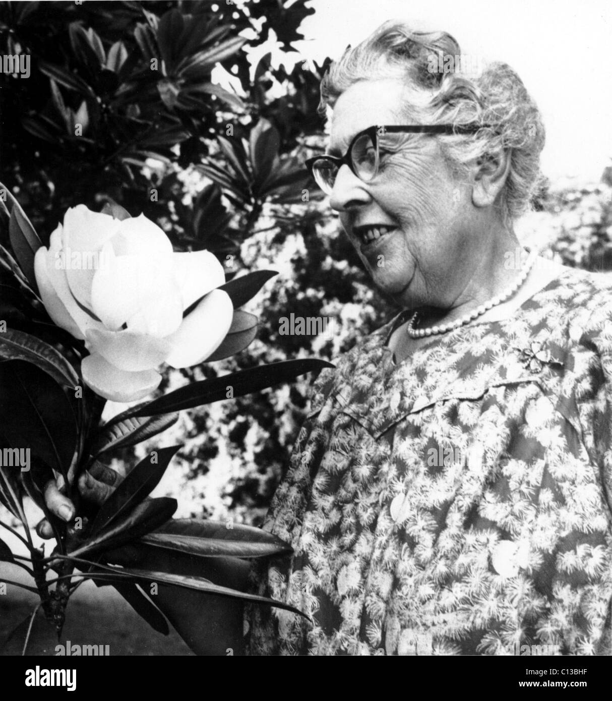 Agatha Christie (1890-1976) écrivain britannique en septembre 1959. Banque D'Images