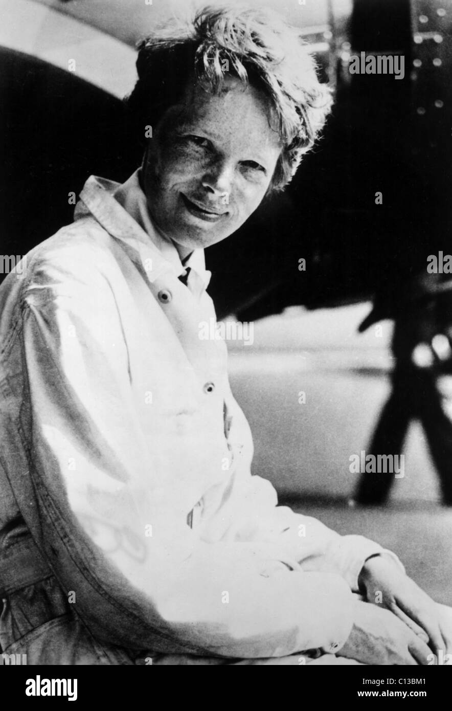 AMELIA EARHART, portrait Banque D'Images