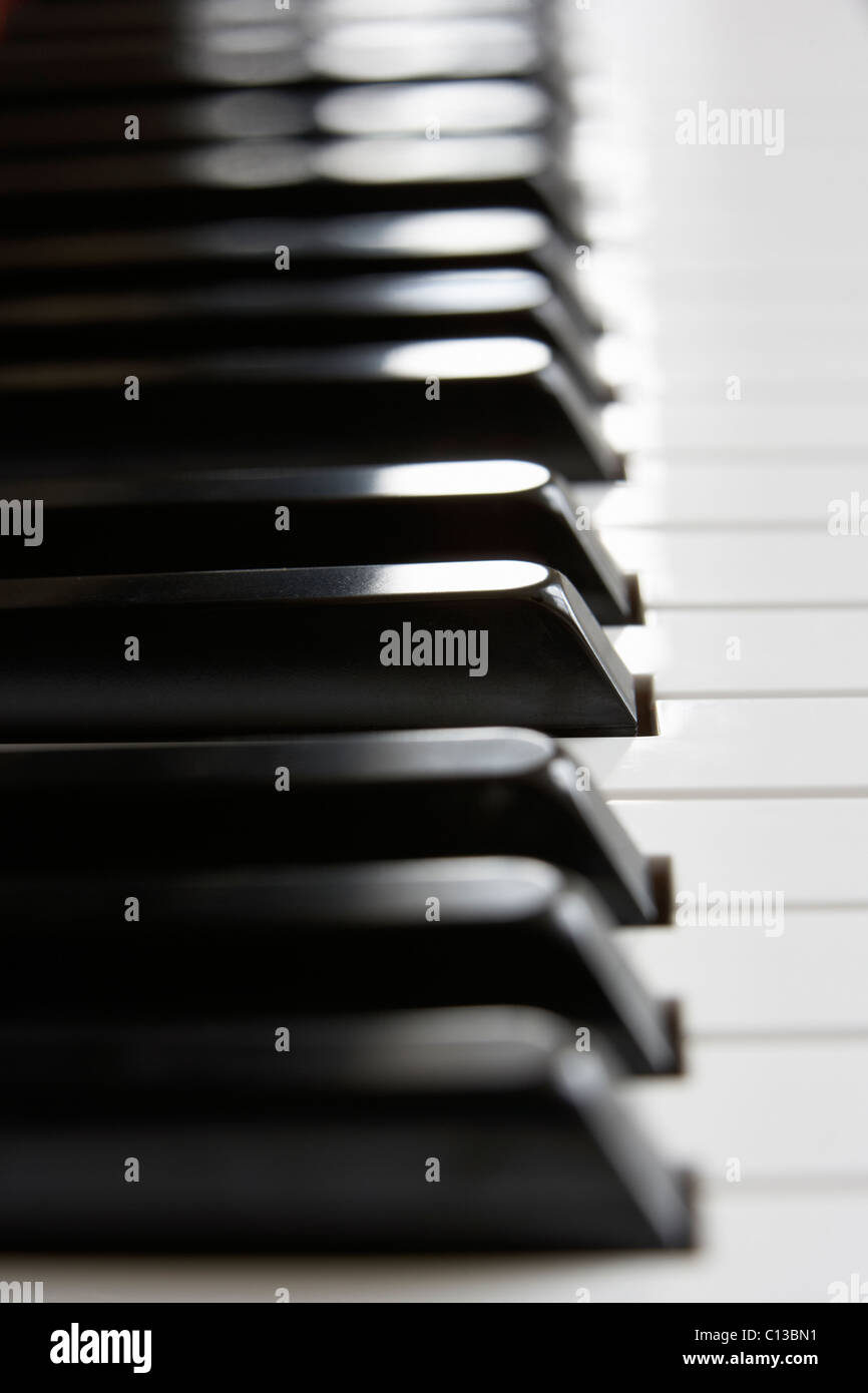 Close up of piano keys Banque D'Images
