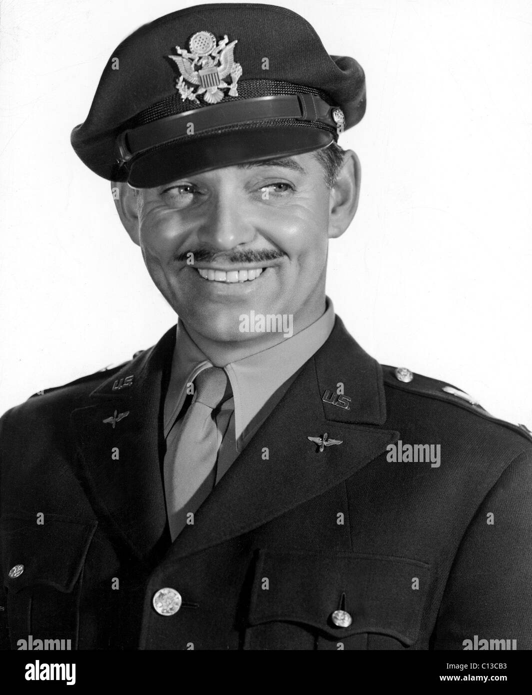 Le capitaine Clark Gable, aerial gunner avec l'US Army Air Force, 1945 Banque D'Images