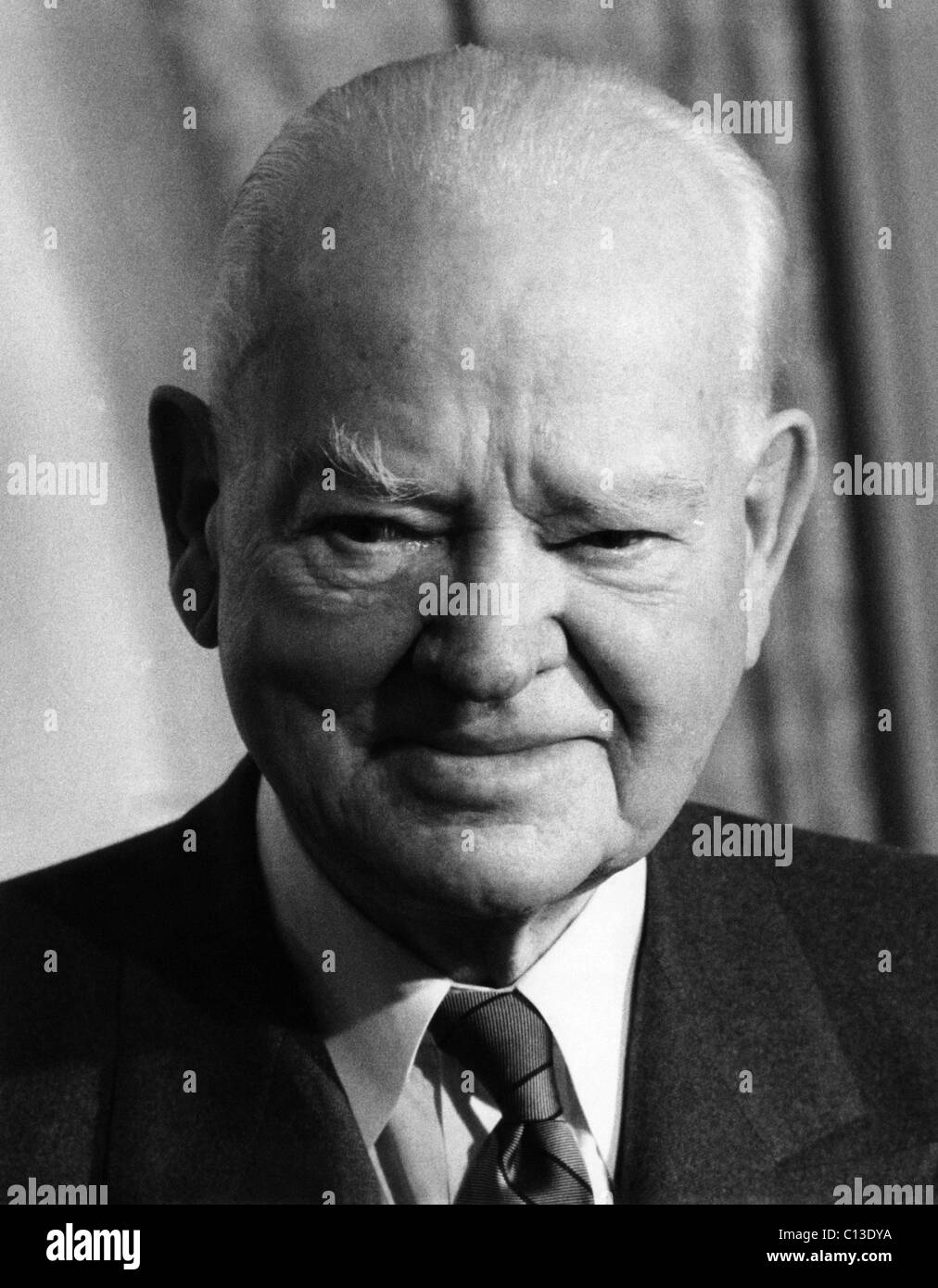 L'ancien président Herbert Hoover (1874-1964), le président des États-Unis, 1929-1933, le 5 mars 1963. Banque D'Images