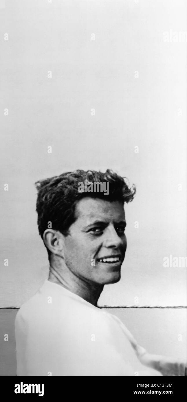 John F. Kennedy, ca. fin des années 40 Banque D'Images