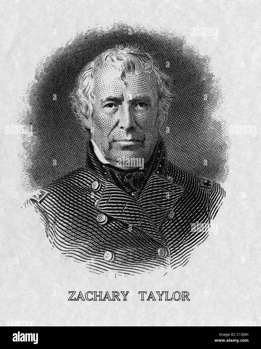 Présidents des USA. Le président des États-Unis Zachary Taylor. Banque D'Images