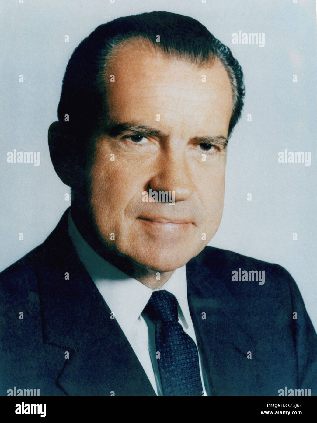 La présidence de Nixon. Le président des États-Unis Richard Nixon, vers le début des années 1970. Banque D'Images