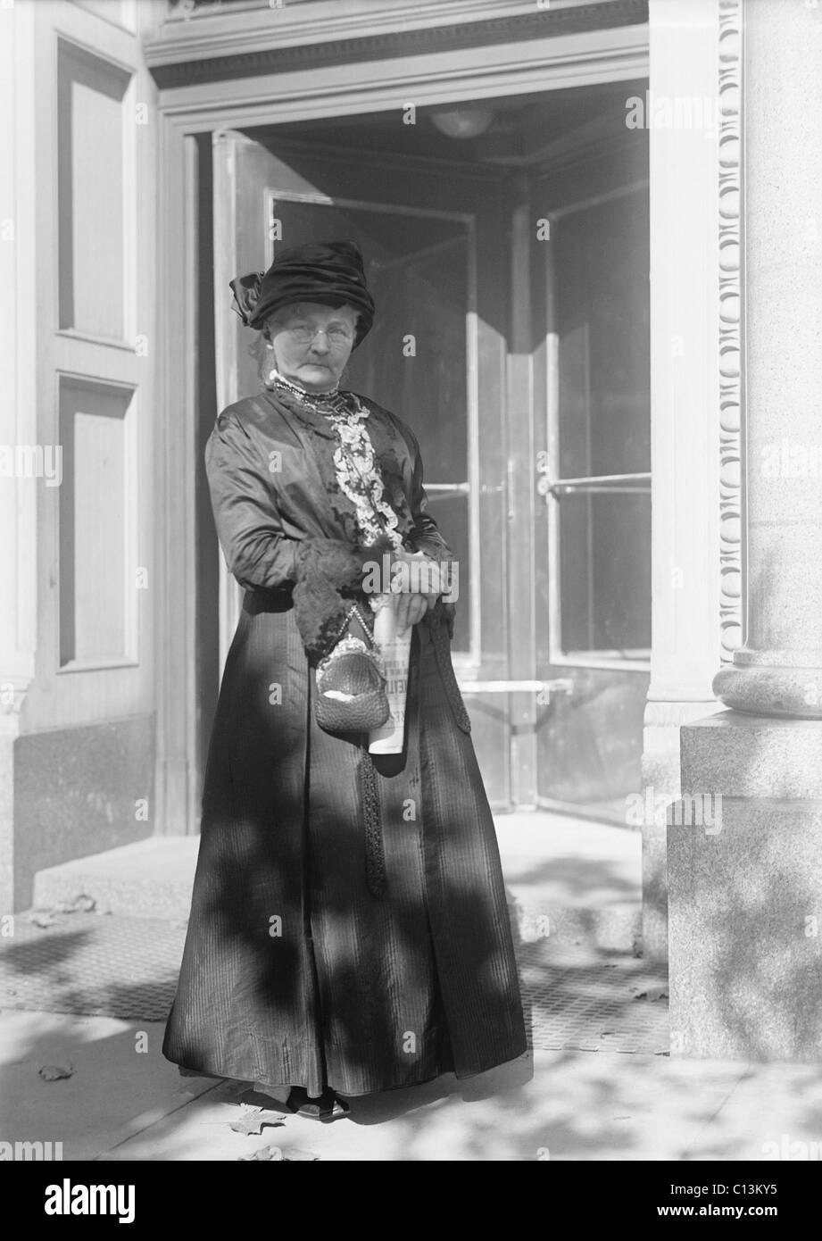 Militant syndical, Mother Jones (1837-1930), fondateur de l'organisation des travailleurs et les travailleurs industriels du monde. Ca. 1920. Banque D'Images