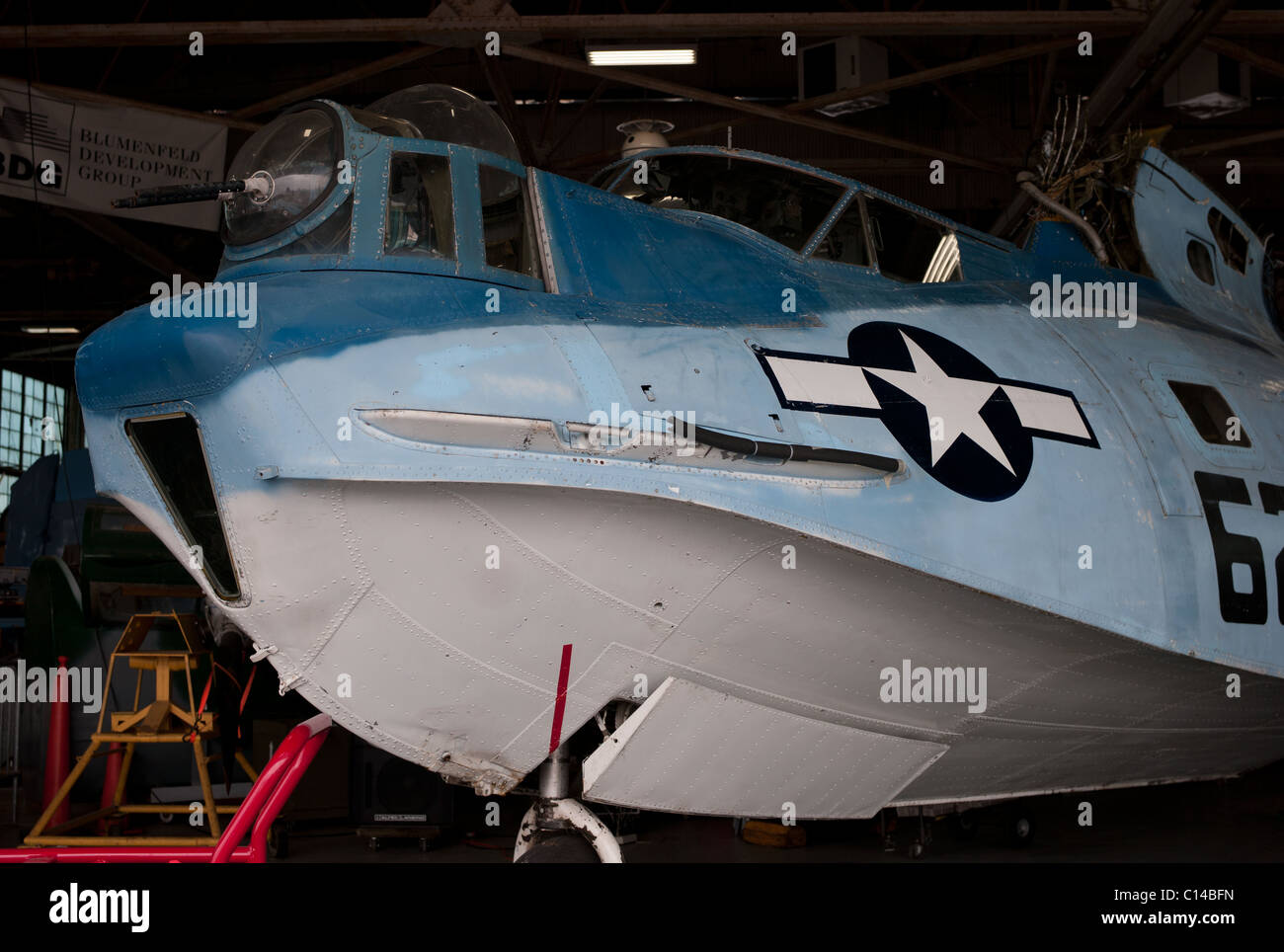 PBY Catalina VINTAGE WW2 RÉPUBLIQUE BATEAU VOLANT DOMAINE LONG ISLAND NEW YORK UNITED STATES OF AMERICA Banque D'Images