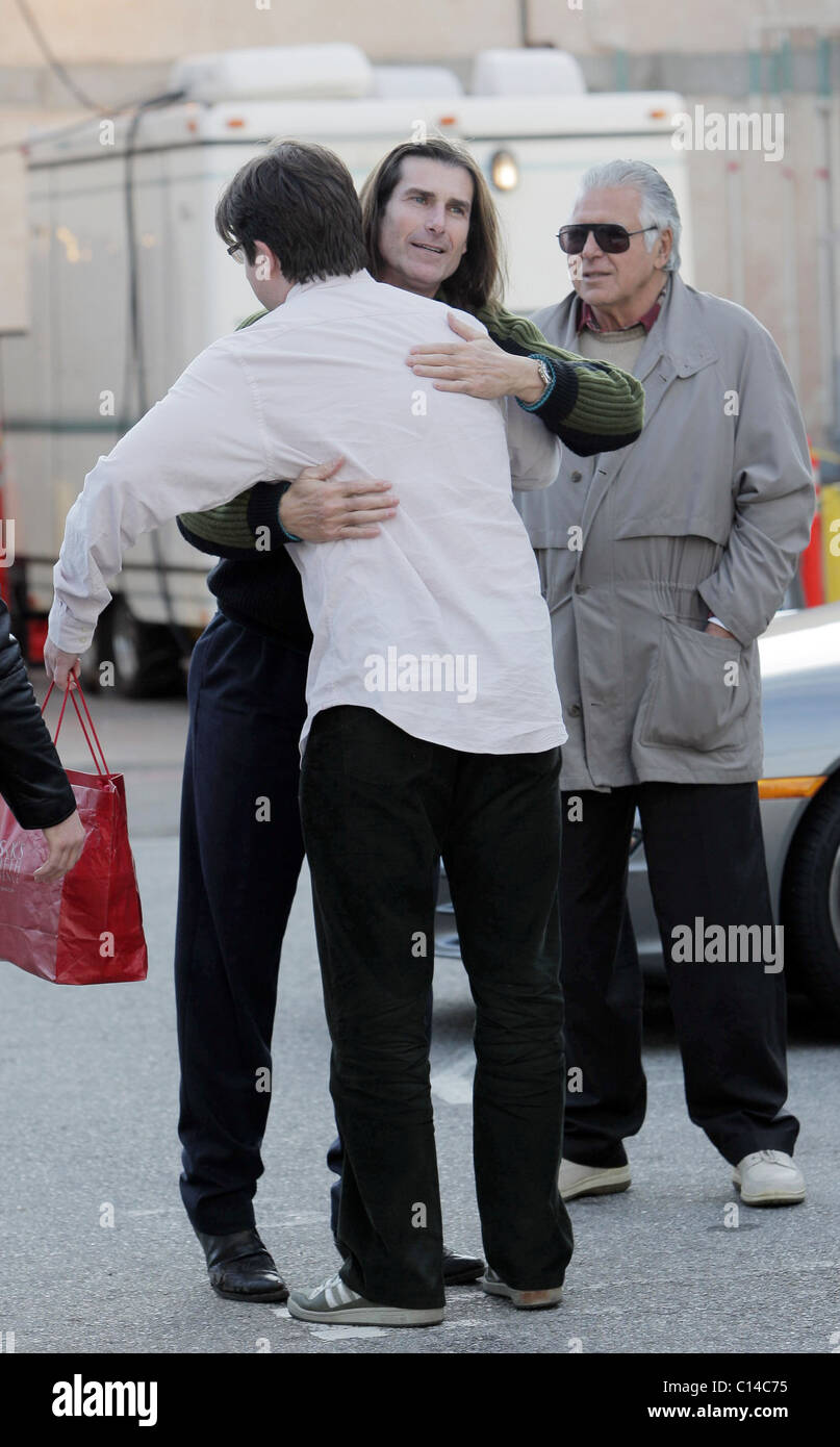 Fabio aka Fabio Lanzoni quitte Cafe Roma après avoir déjeuner avec des amis à Los Angeles, Californie - 24.01.09 Banque D'Images