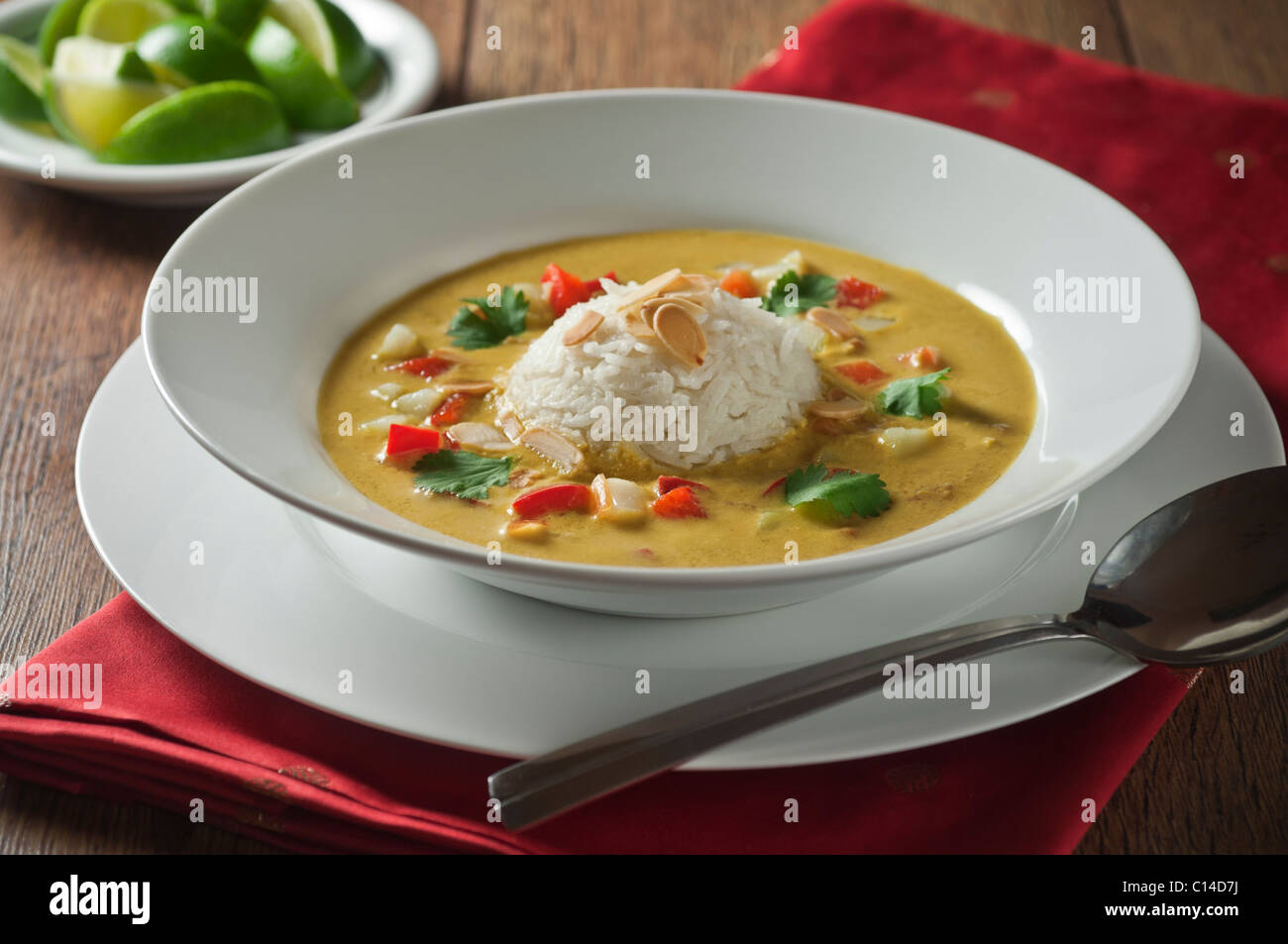 Soupe Mulligatawny. Plat Indien Anglo Banque D'Images