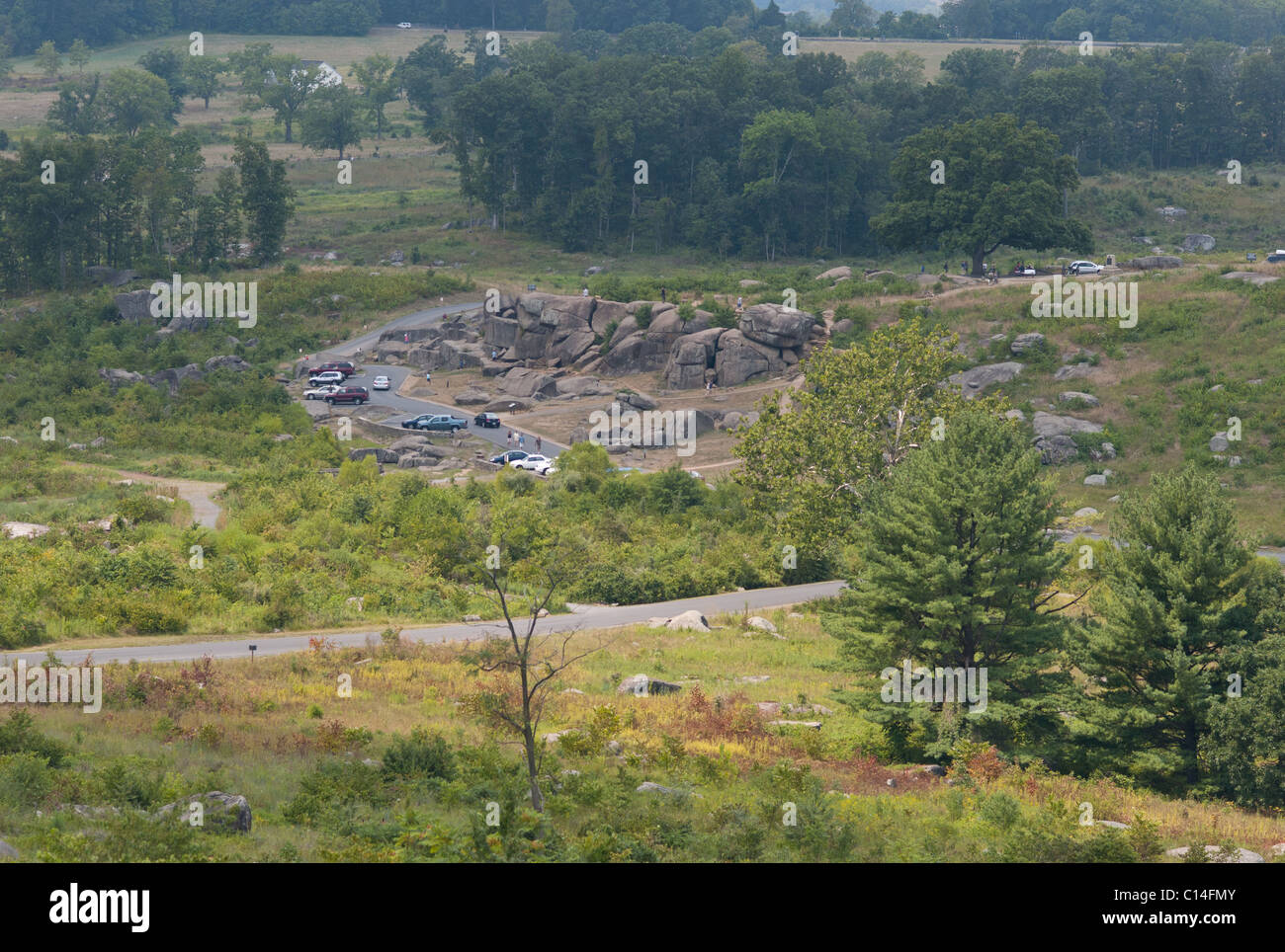 DEVIL'S DEN DE LITTLE ROUND TOP GETTYSBURG CALIFORNIA UNITED STATES OF AMERICA Banque D'Images