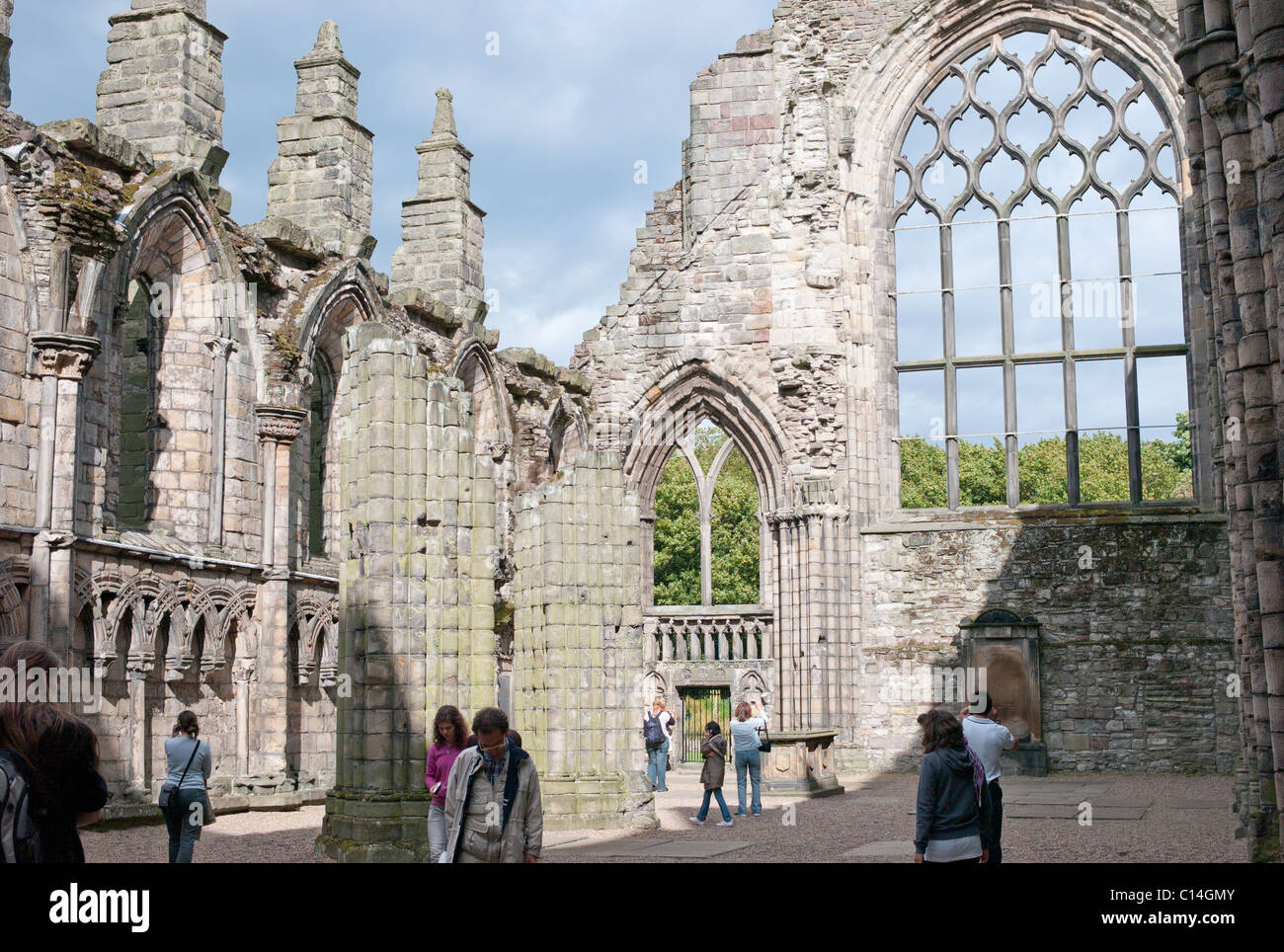 L'ABBAYE DE HOLYROOD EDINBURGH SCOTLAND UNITED KINGDOM Banque D'Images