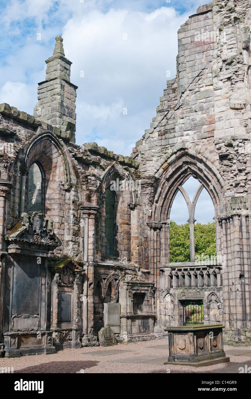 L'ABBAYE DE HOLYROOD EDINBURGH SCOTLAND UNITED KINGDOM Banque D'Images