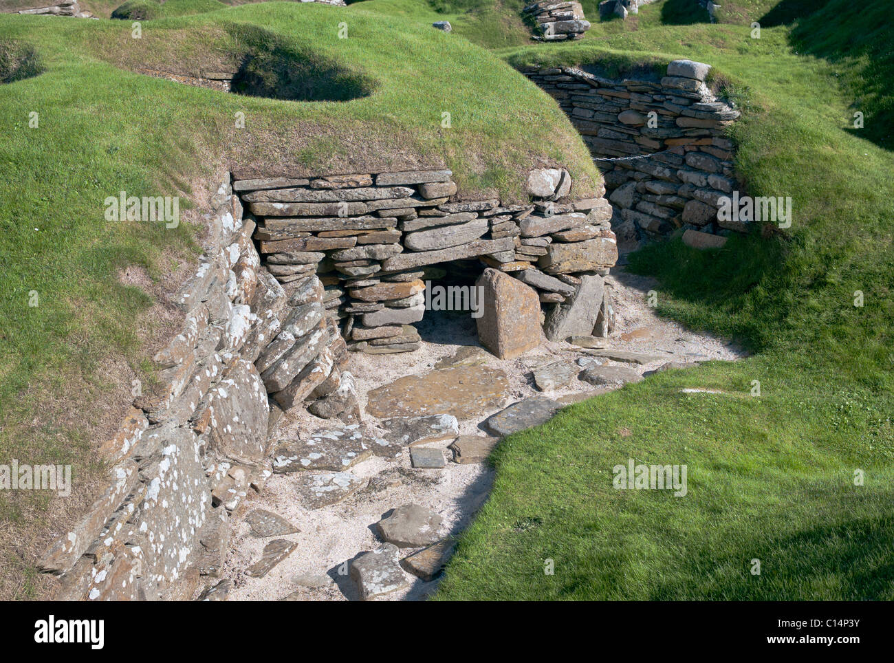 SKARA BRAE ORKNEY ISLANDS ECOSSE Royaume-uni Banque D'Images