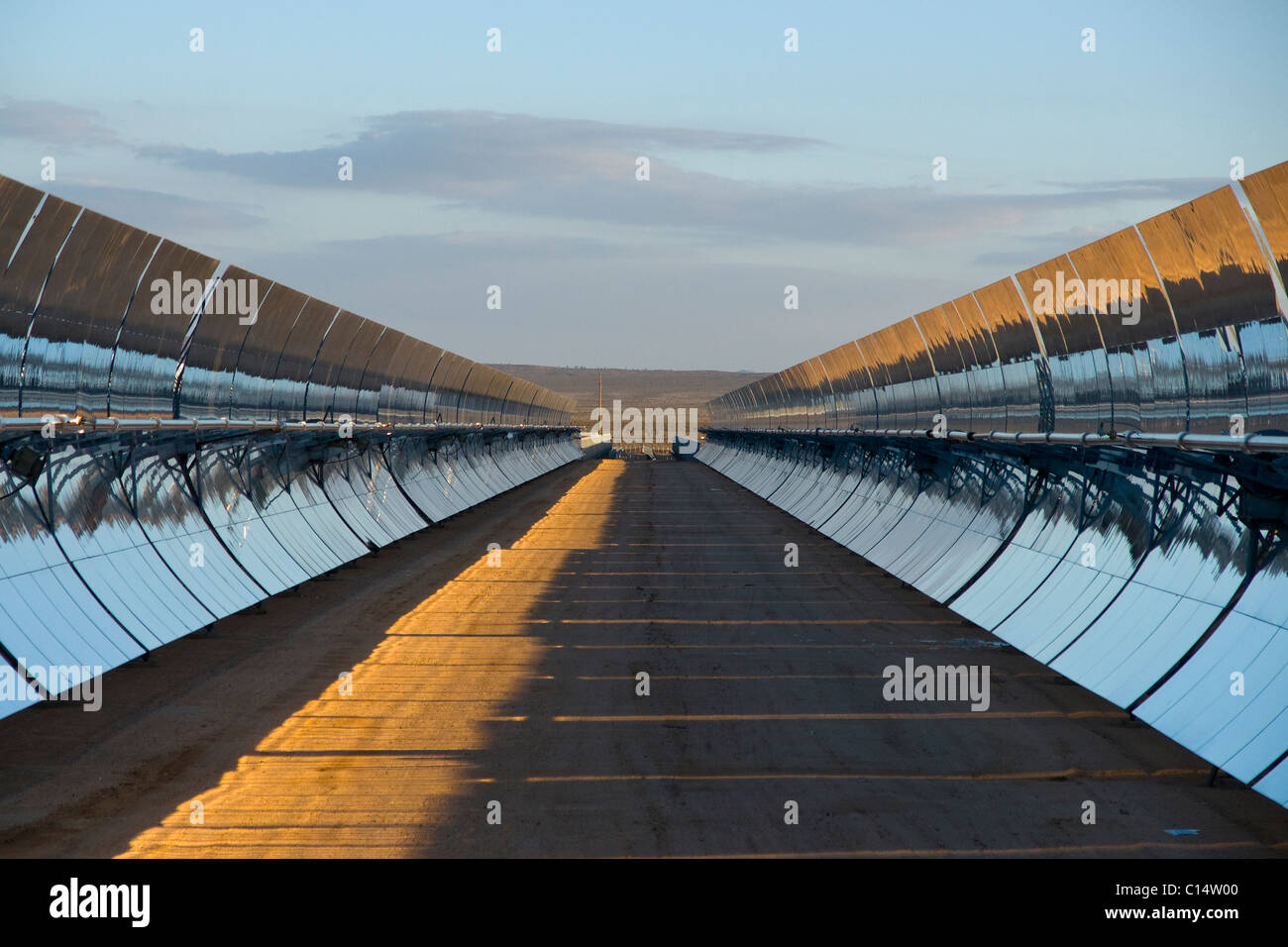 Une centrale solaire Banque D'Images