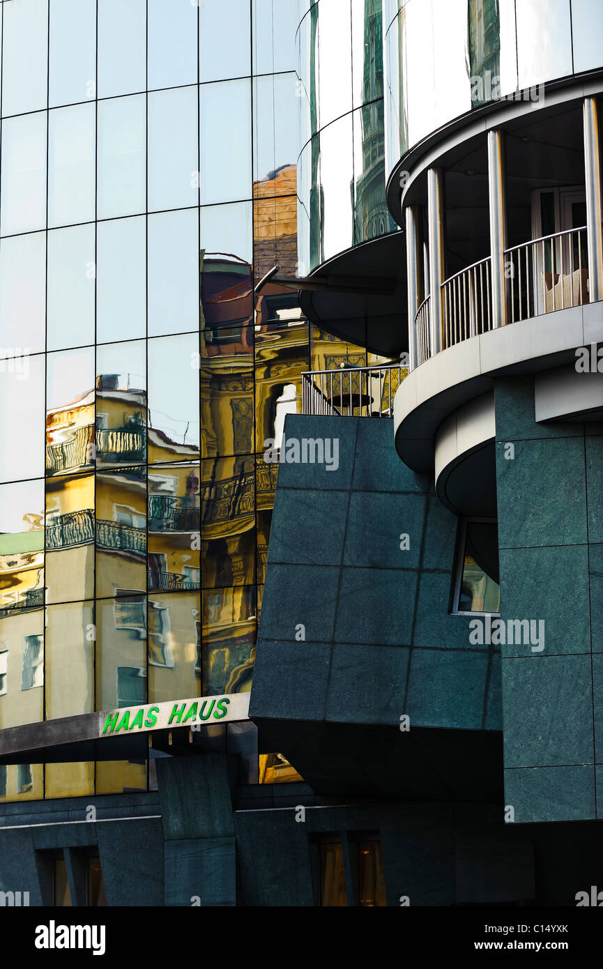 Haas Haus façade vienne, autriche Banque D'Images