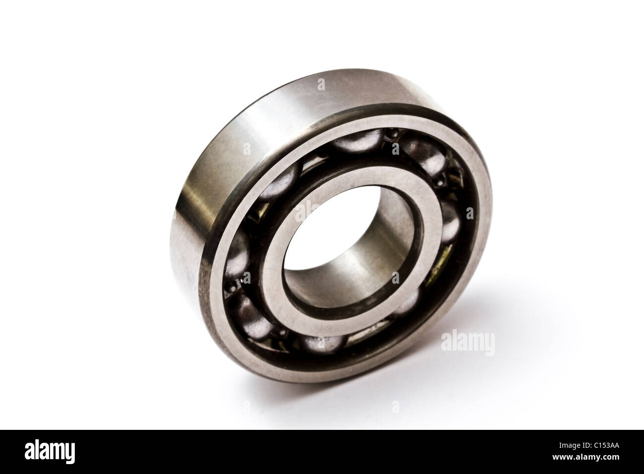 Roulement à billes isolé sur fond blanc Banque D'Images