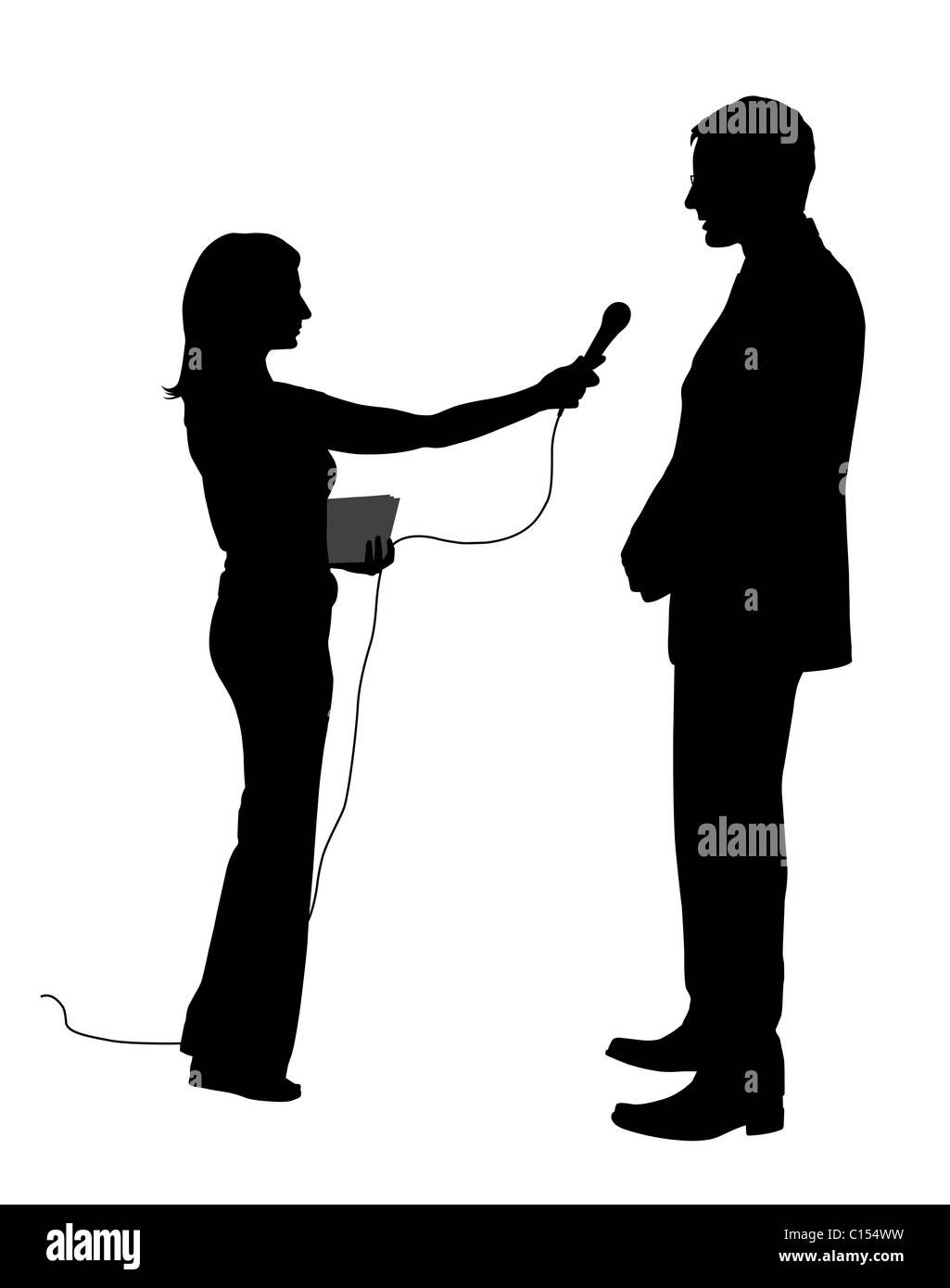 Interview Banque D'Images