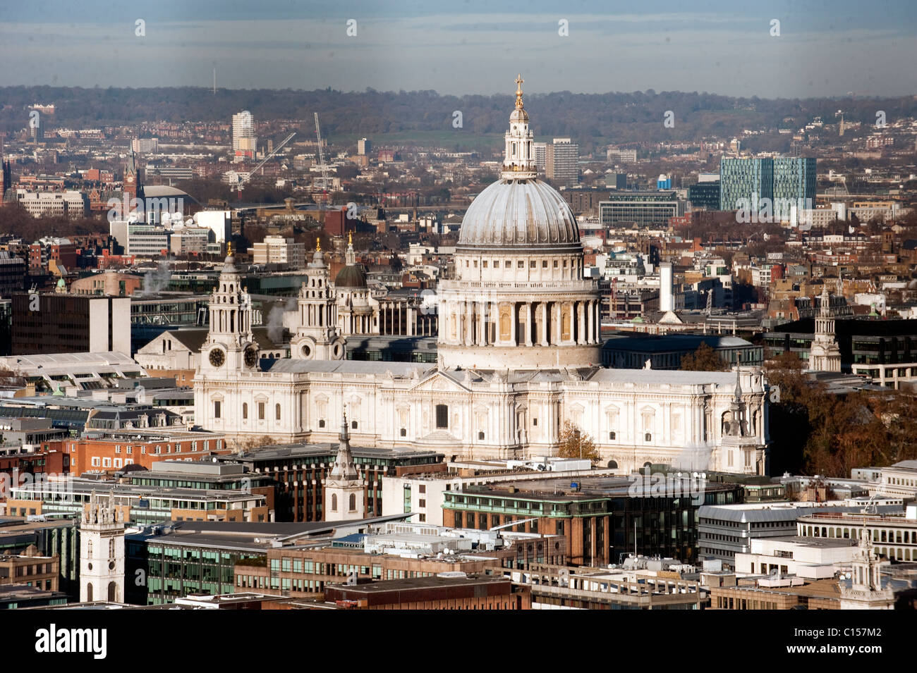 Vues de Londres à partir d'un point de vue aérienne. Banque D'Images