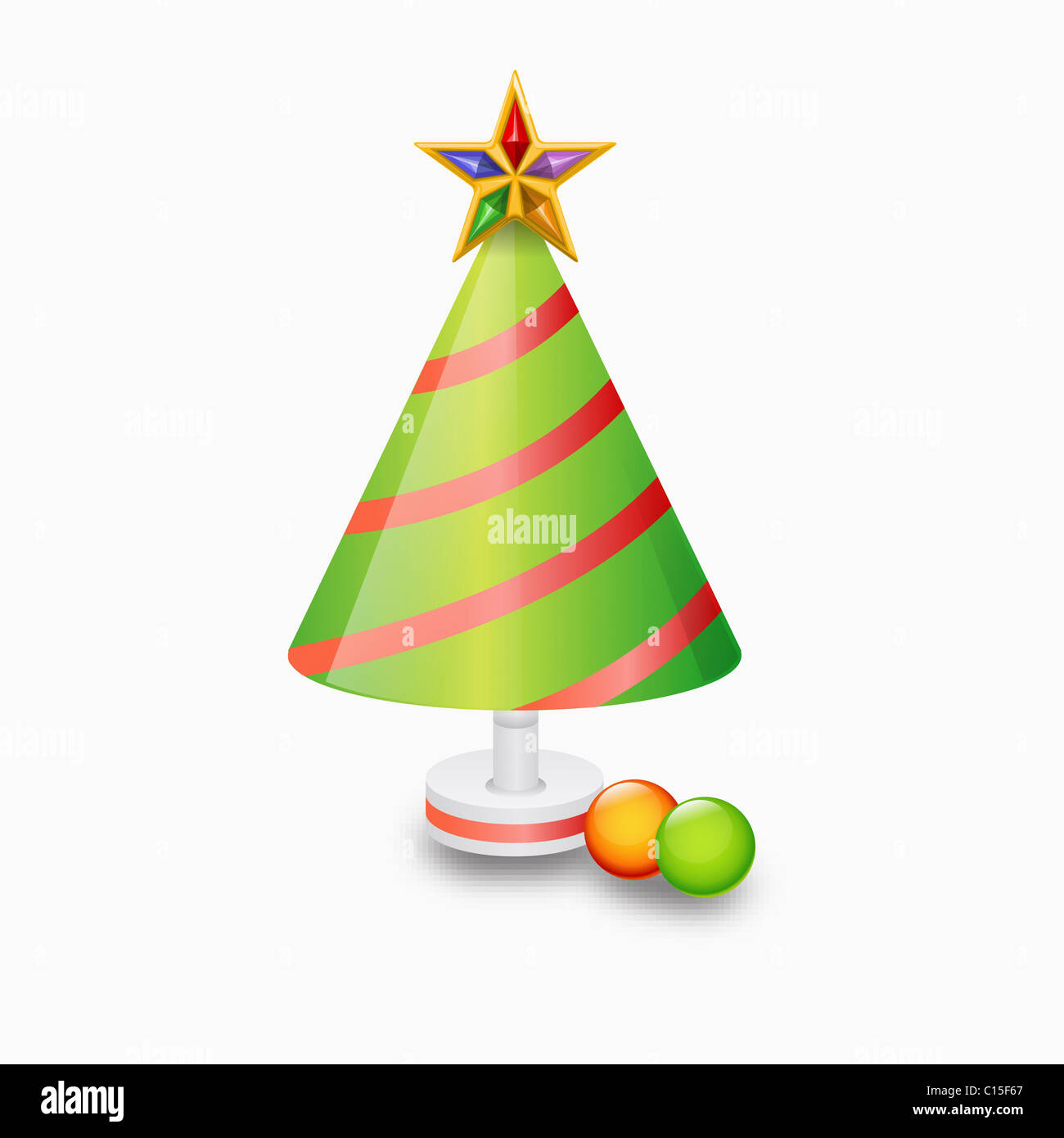 Un arbre de Noël Banque D'Images