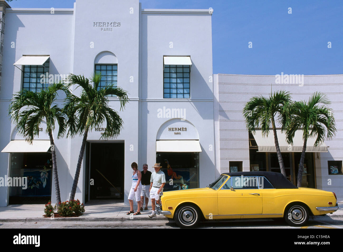 Boutique Hermes, Shopping district, Palm Beach, Florida, USA Banque D'Images