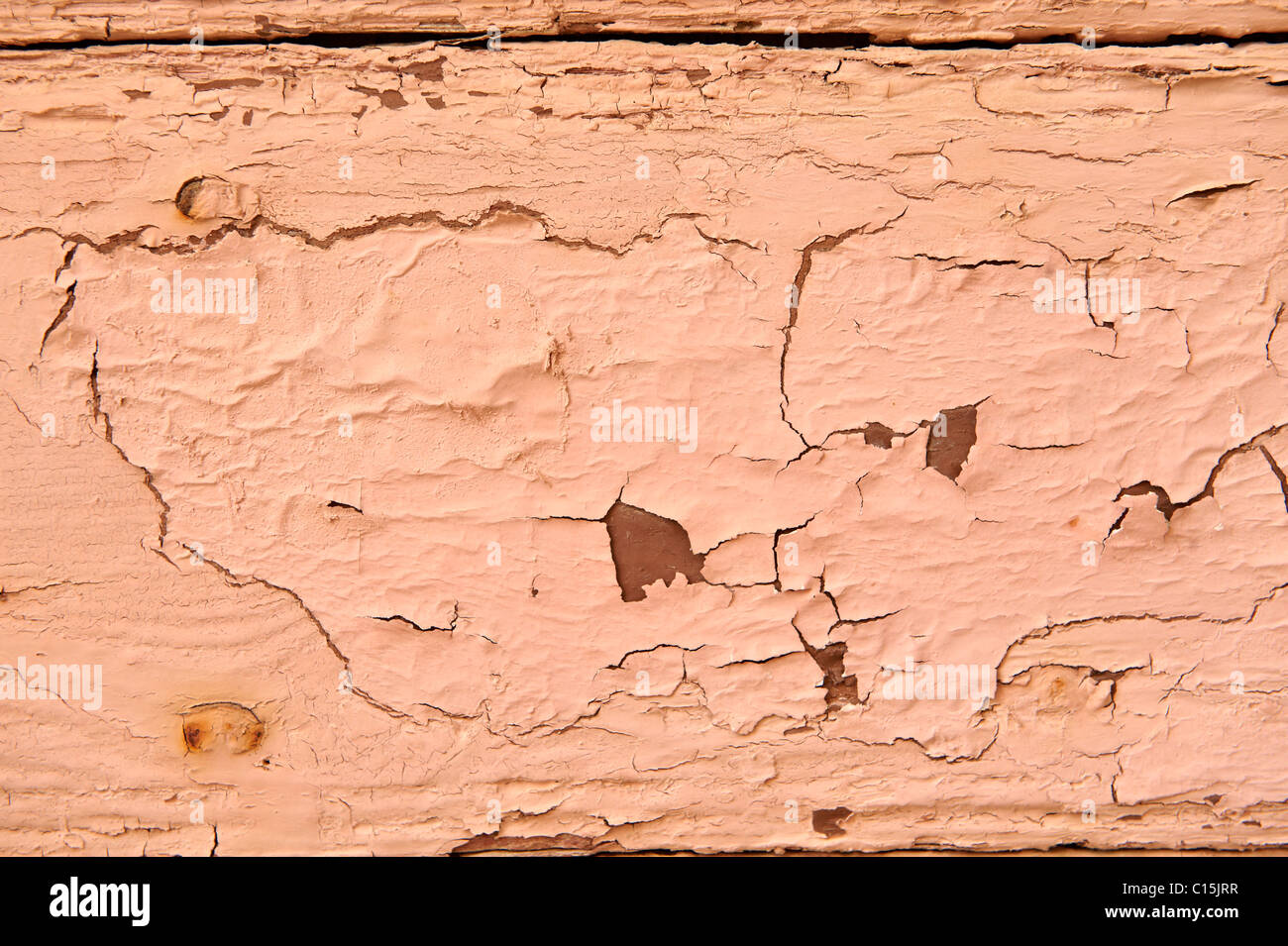 L'écaillage de la peinture orange fond close up Banque D'Images