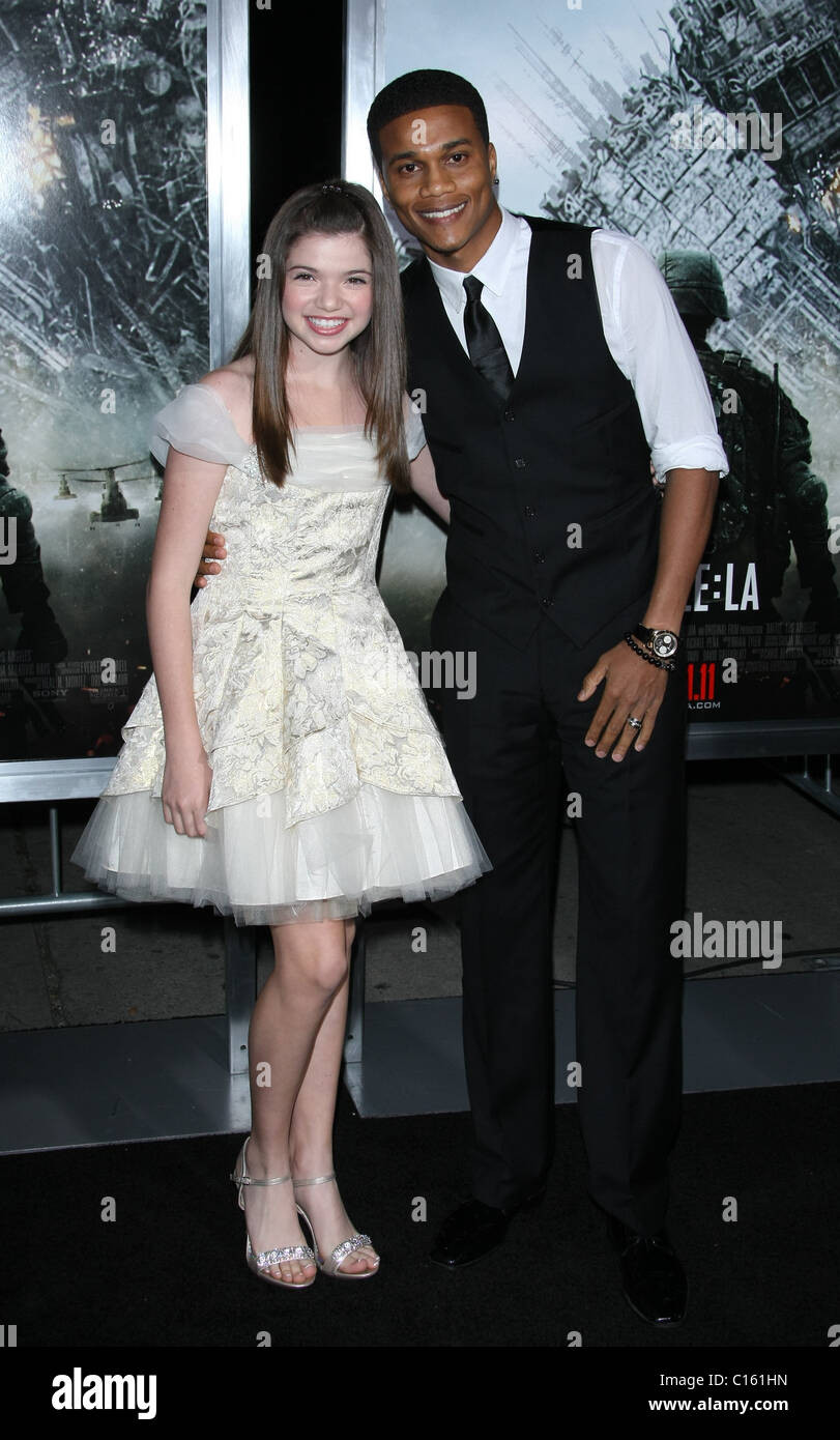 CORY HARDRICT JADIN GOULD BATTLE : LOS ANGELES FILM PREMIERE. COLUMBIA PICTURES LOS ANGELES CALIFORNIA USA 08 Mars 2011 Banque D'Images