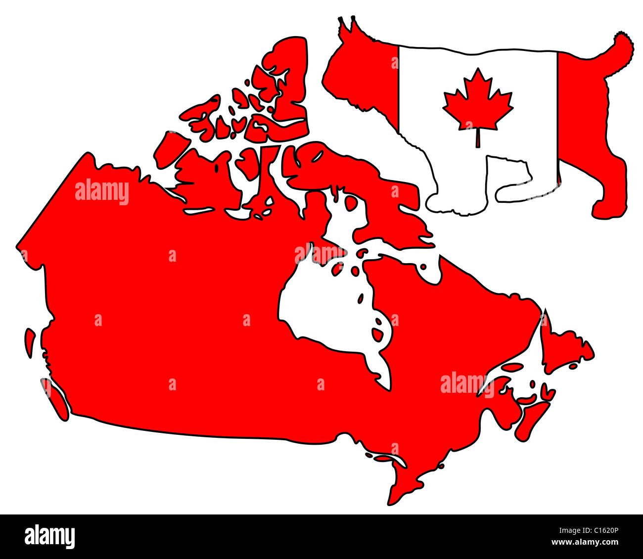 Lynx Canada Banque D'Images