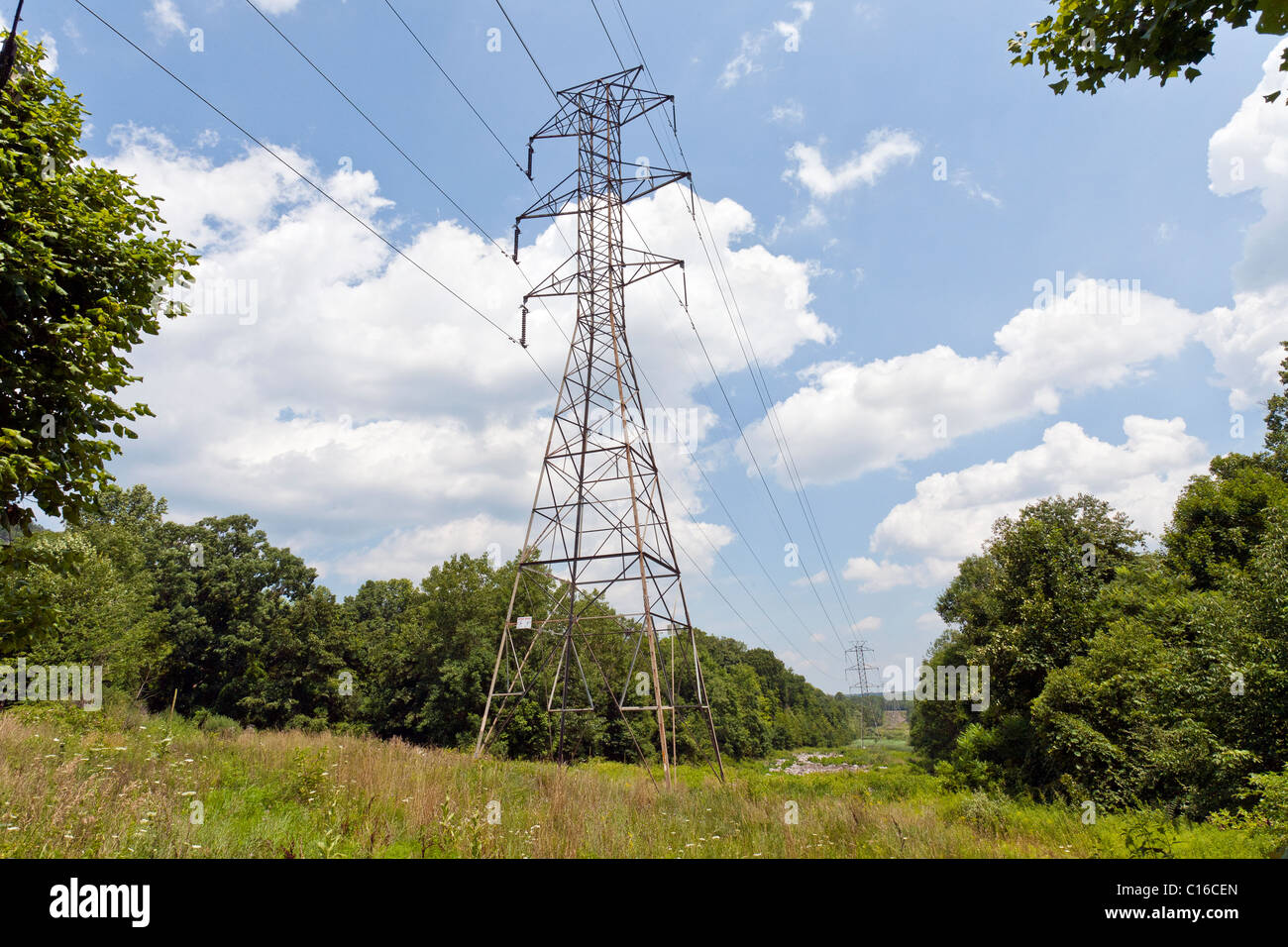Tour de transmission électrique Banque D'Images