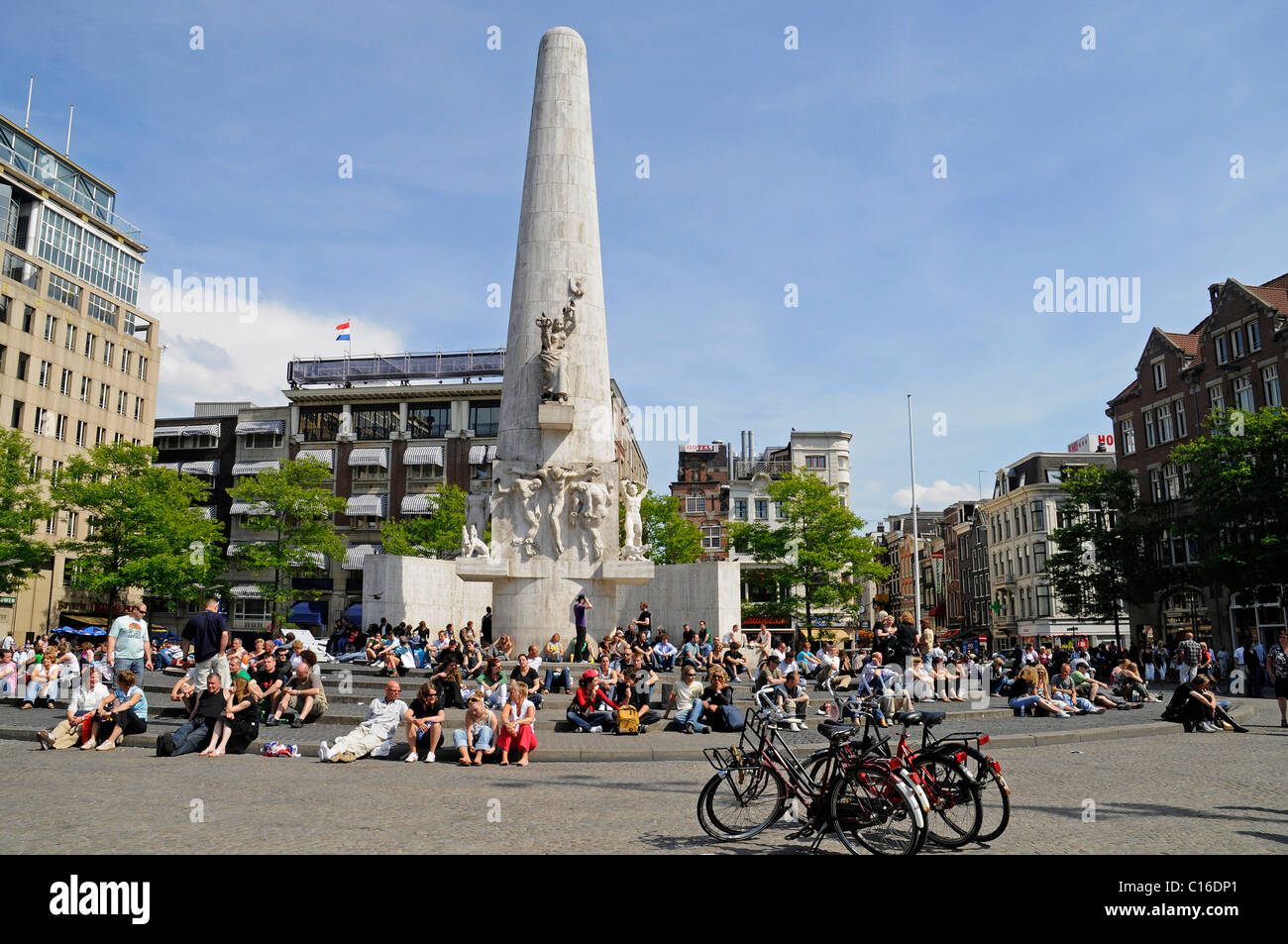 Monument National, Dam Square, Amsterdam, Hollande, Pays-Bas, Europe Banque D'Images