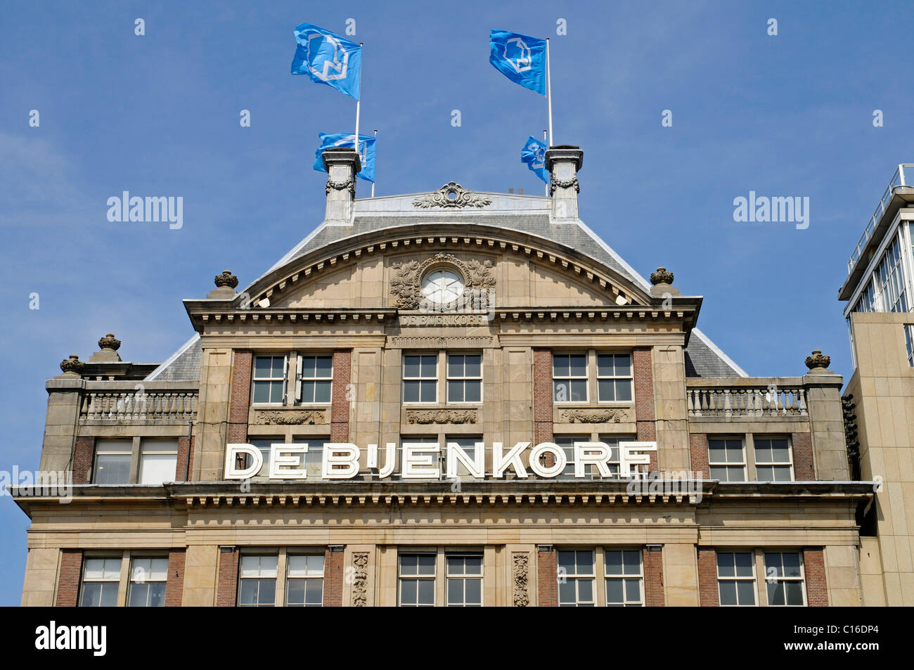 Bâtiment historique, Dam Square, Amsterdam, Hollande, Pays-Bas, Europe Banque D'Images