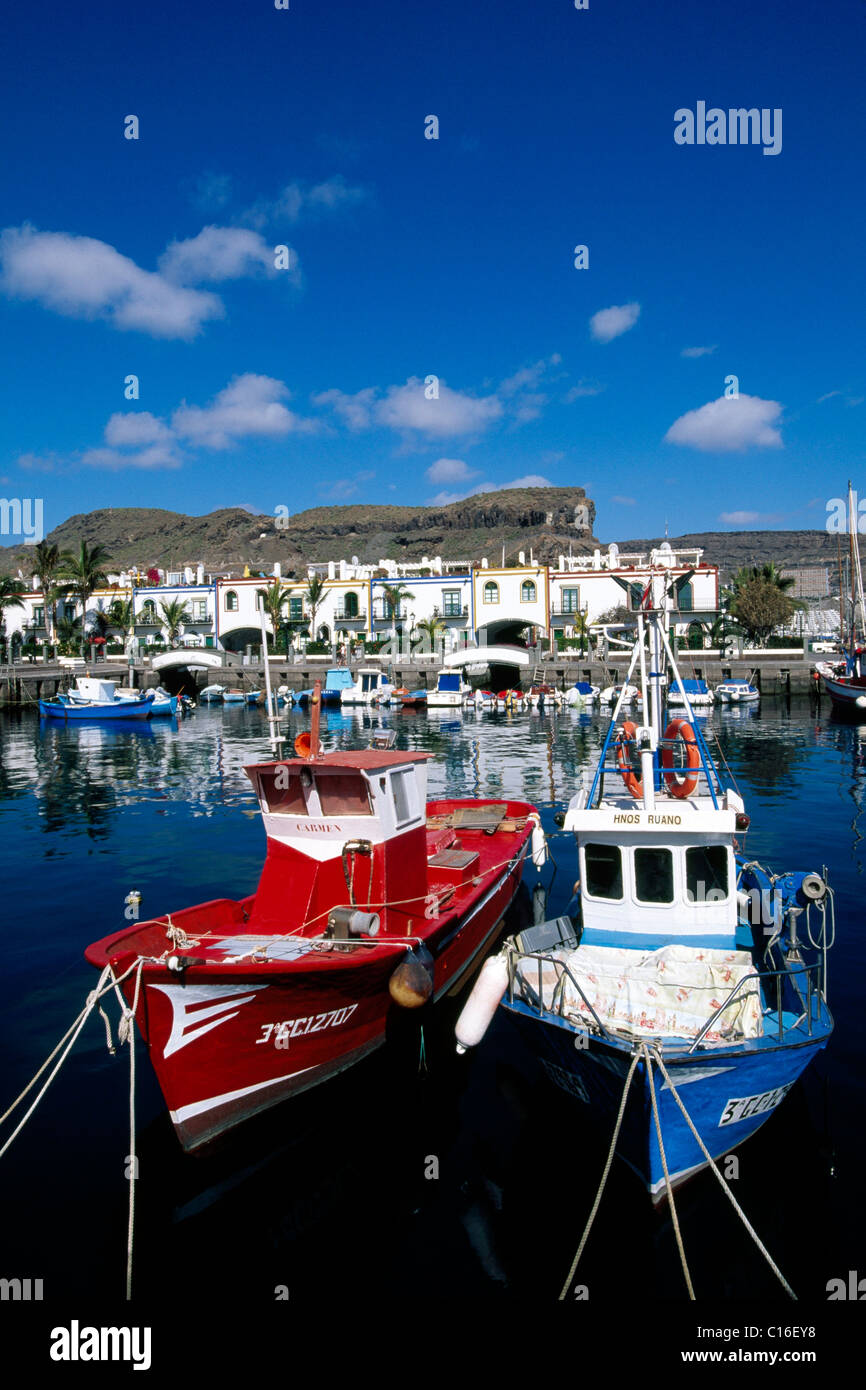 Port de pêche, Puerto de Mogan, Grande Canarie, Îles Canaries, Espagne, Europe Banque D'Images