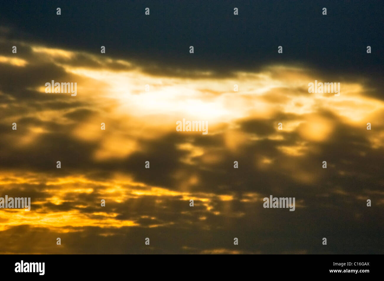 Coucher de soleil spectaculaire dans le comté de Jackson, dans l'Indiana Banque D'Images