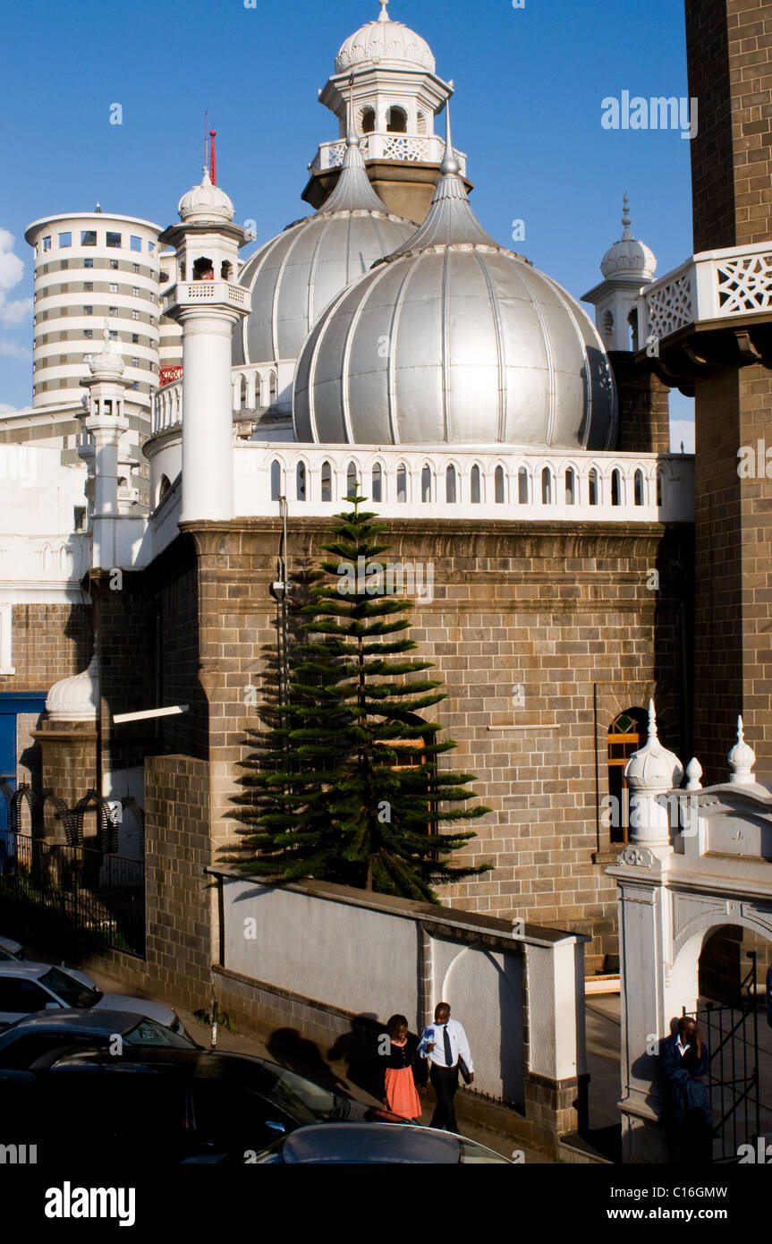 La Mosquée Jamia Nairobi Kenya Banque D'Images