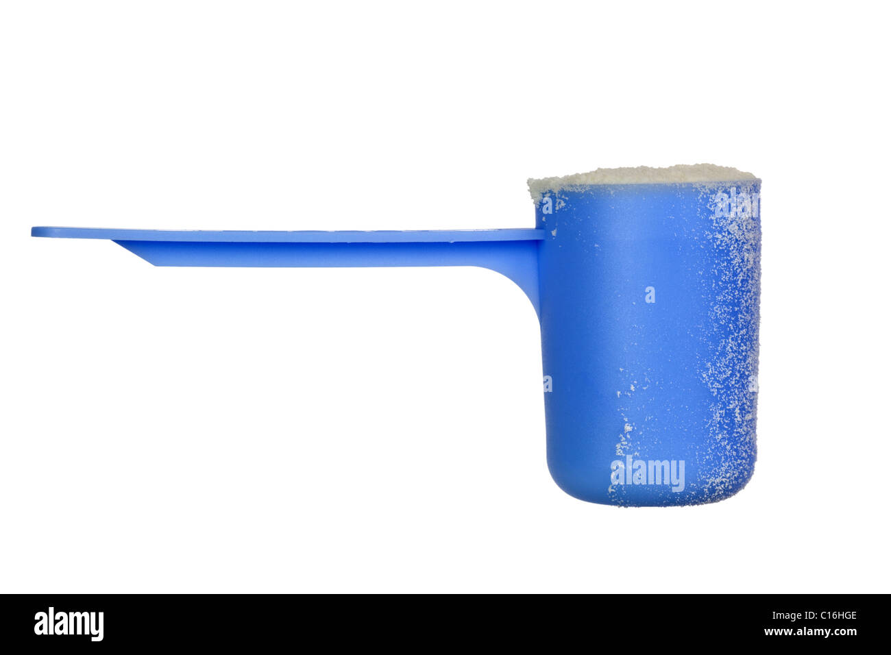 Boule de lait en poudre isolé sur fond blanc Banque D'Images