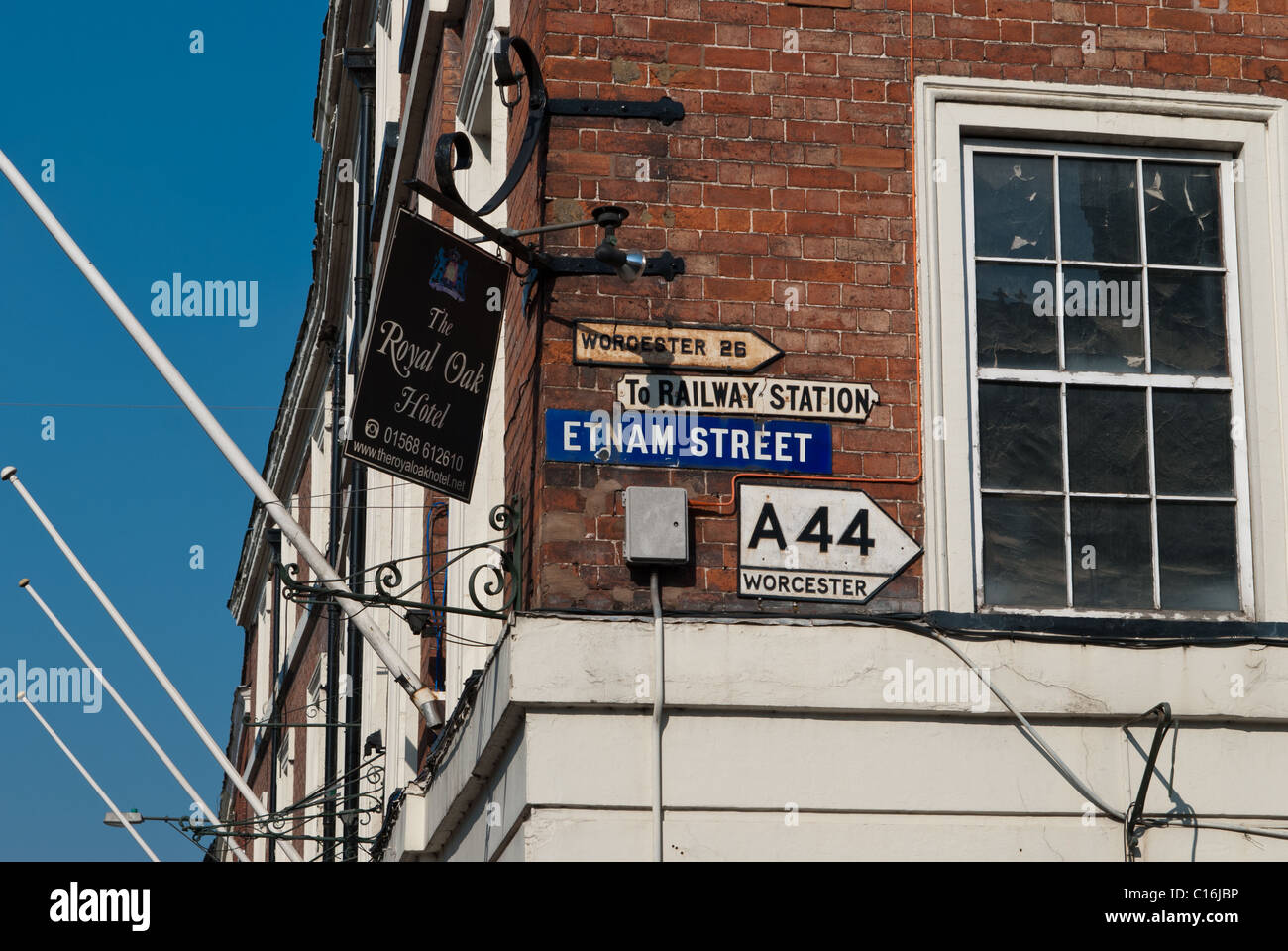 Leominister centre ville dans le comté de Herefordshire, UK Banque D'Images