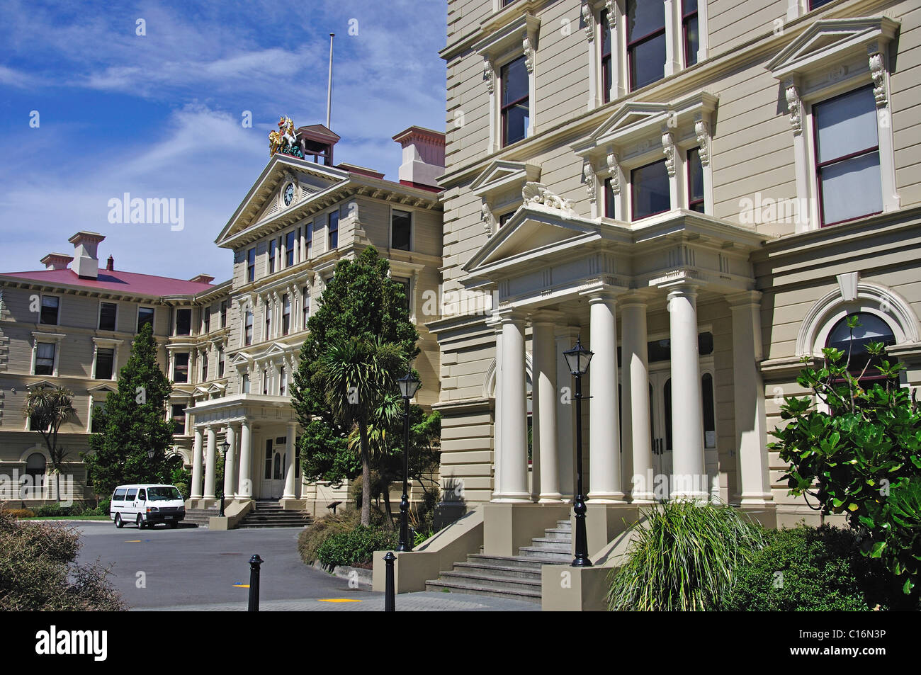 Victoria University Law School, Lambton Quay, Wellington, Wellington, North Island, New Zealand Banque D'Images