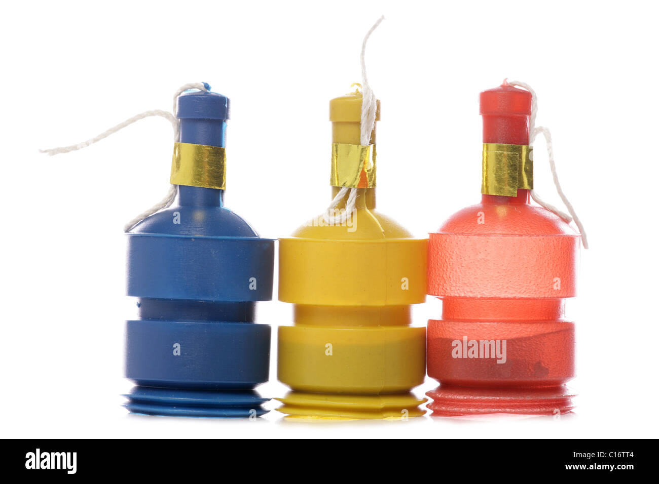 Partie trois découpe studio poppers Banque D'Images