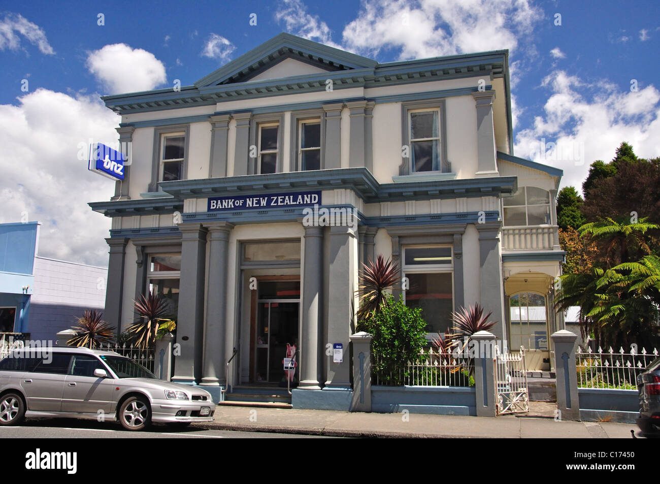 Bâtiment historique de la Banque de Nouvelle-Zélande, commercial Street, Tākaka, Tasman District, Île du Sud, nouvelle-Zélande Banque D'Images