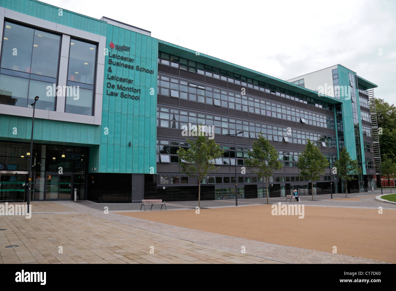 Le Leicester Business School et à la Faculté de droit de l'édifice de l'Université De Montfort (DMU) dans la région de Leicester, England, UK. Banque D'Images
