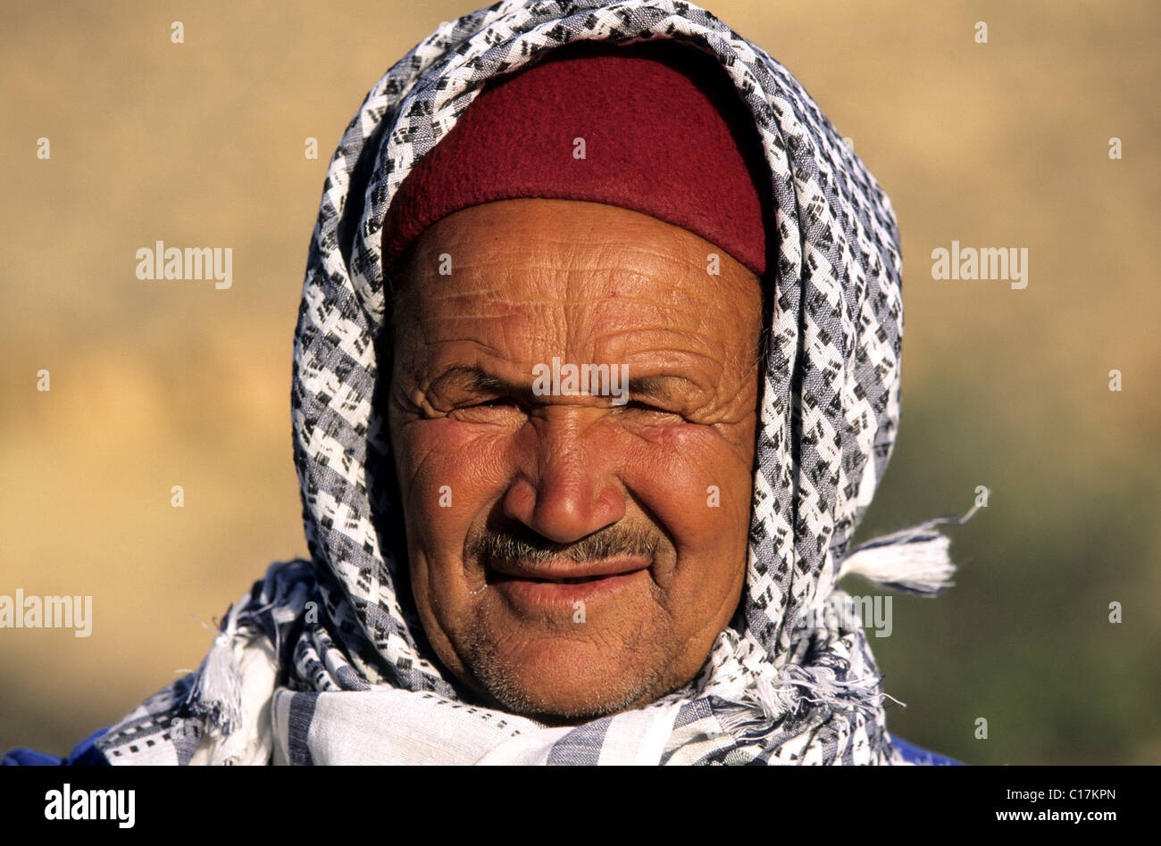 La Tunisie, le sud de la Tunisie, région de Tataouine, ksour's Road, le village berbère de Chenini Banque D'Images