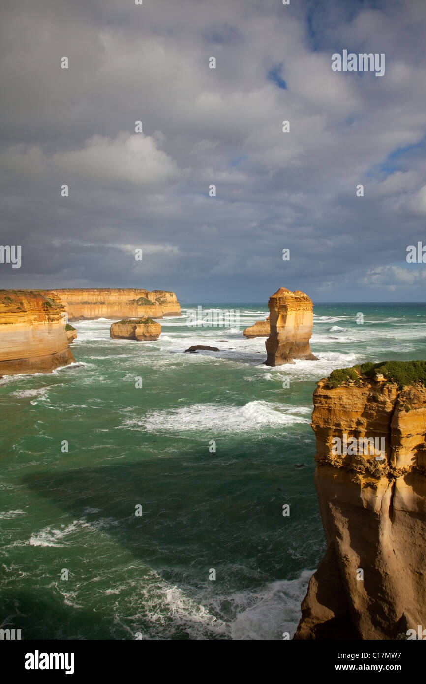 Îles, Loch Ard Gorge, Parc National de Port Campbell, le long de la Great Ocean Road, Victoria, Australie Banque D'Images