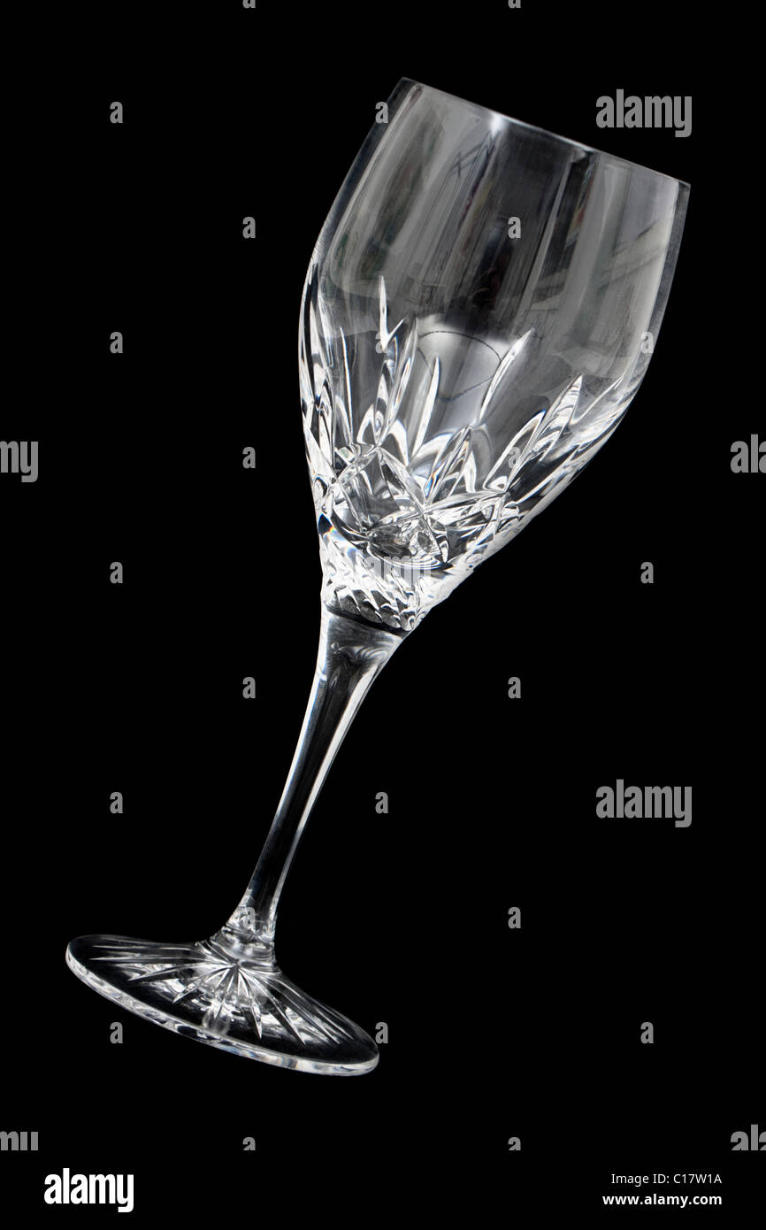 Galway Irish Crystal 'Deirdre' verre de vin blanc Banque D'Images