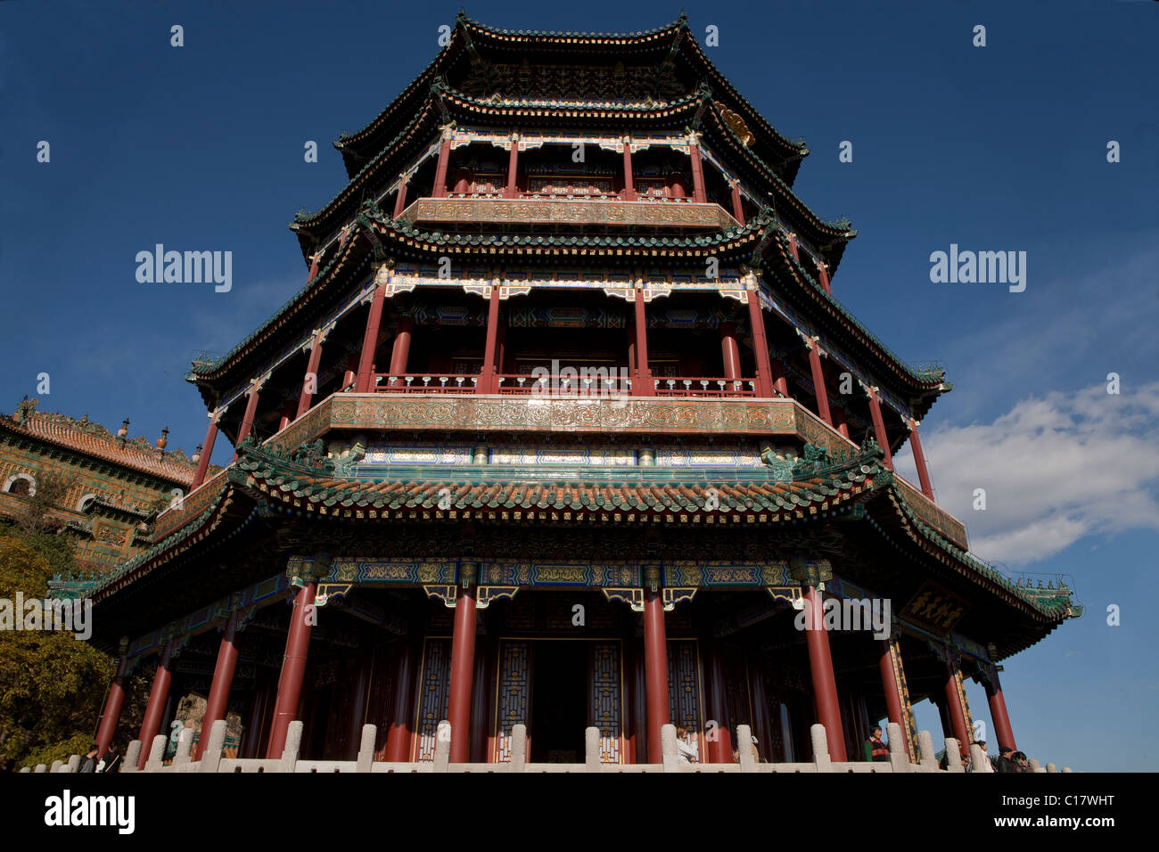 Tour à Buddhista Summer Palace, Beijing, Chine Banque D'Images