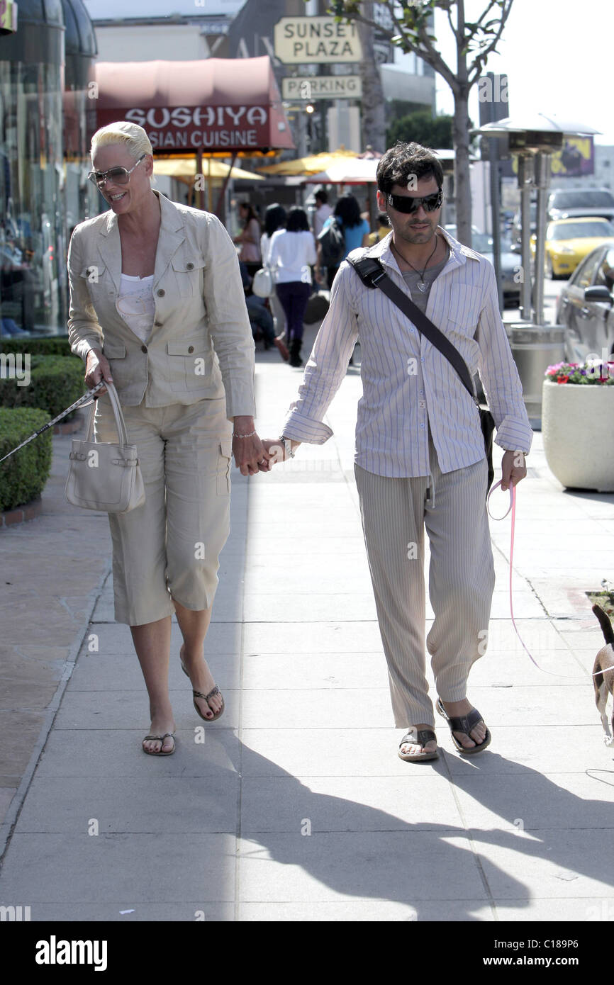 Brigitte Nielsen Husband Mattia Dessì Banque d'image et photos Alamy
