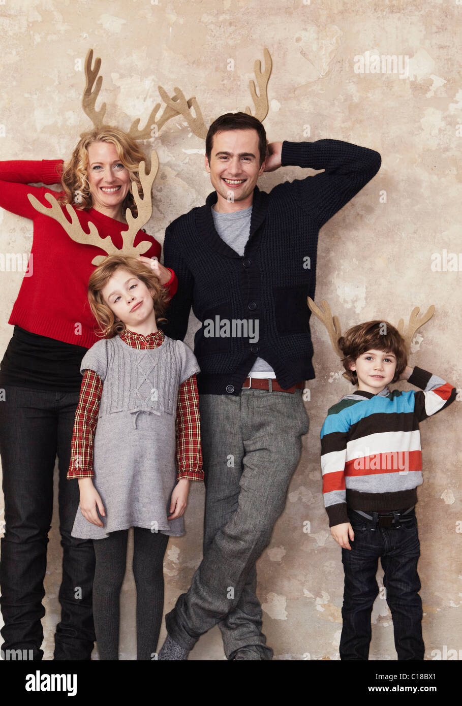 Avec bois de la famille Banque D'Images