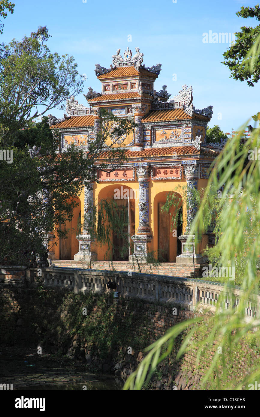 Prises à la citadelle de Hue, Vietnam Banque D'Images