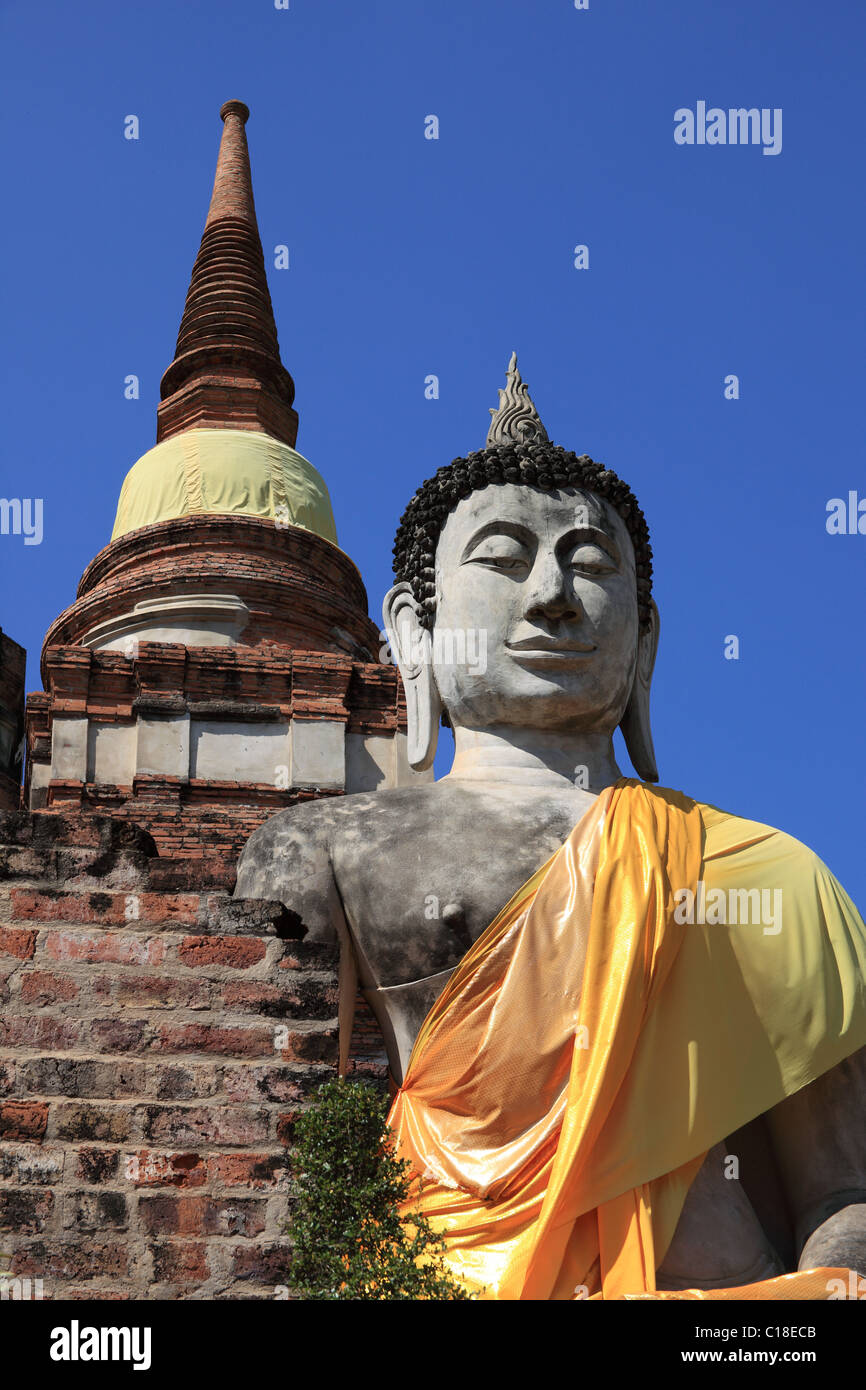 Les Statues de Bouddha à Ayutthaya place près de Bangkok (Tha Banque D'Images