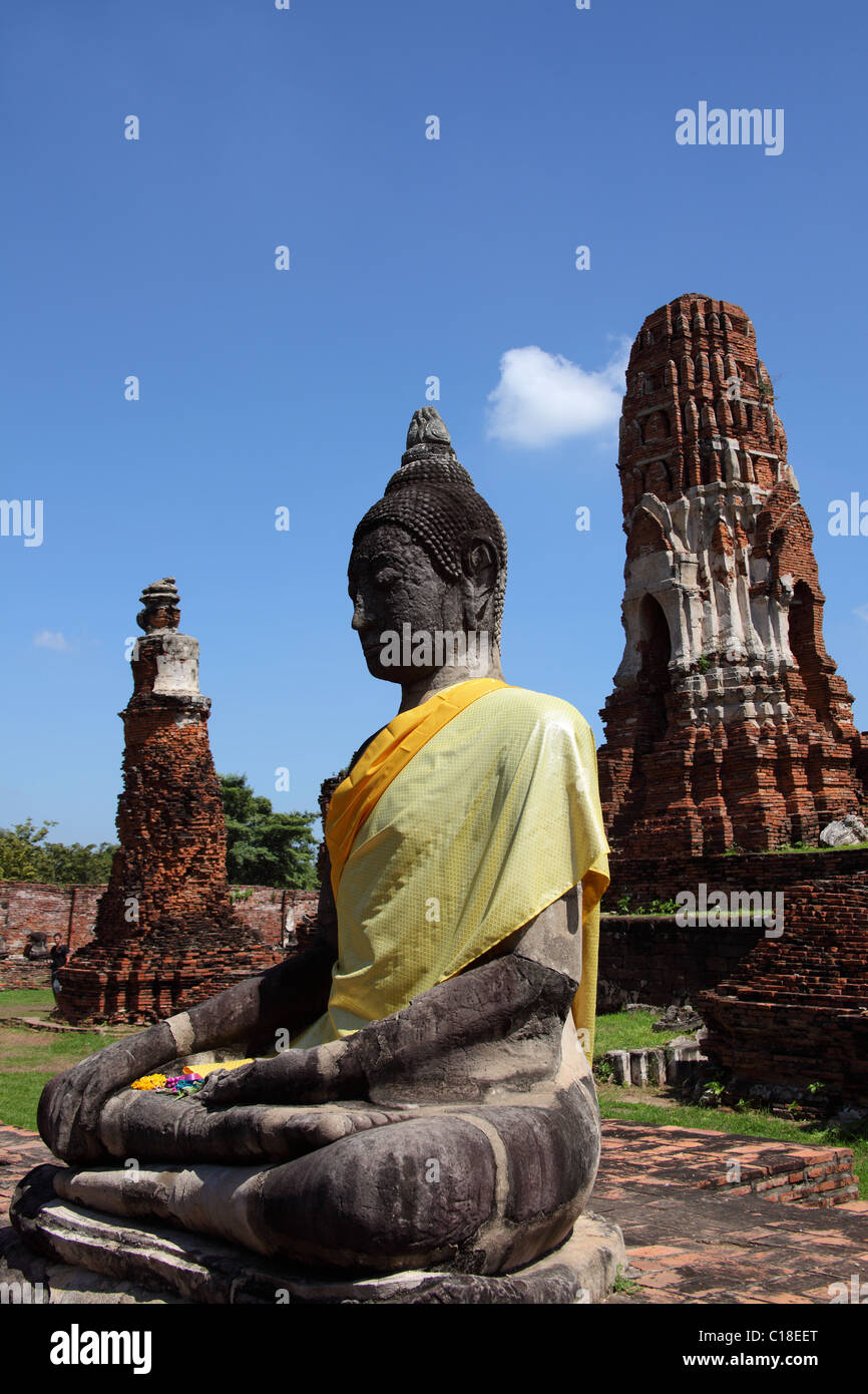 Ayutthaya place près de Bangkok, Thaïlande Banque D'Images