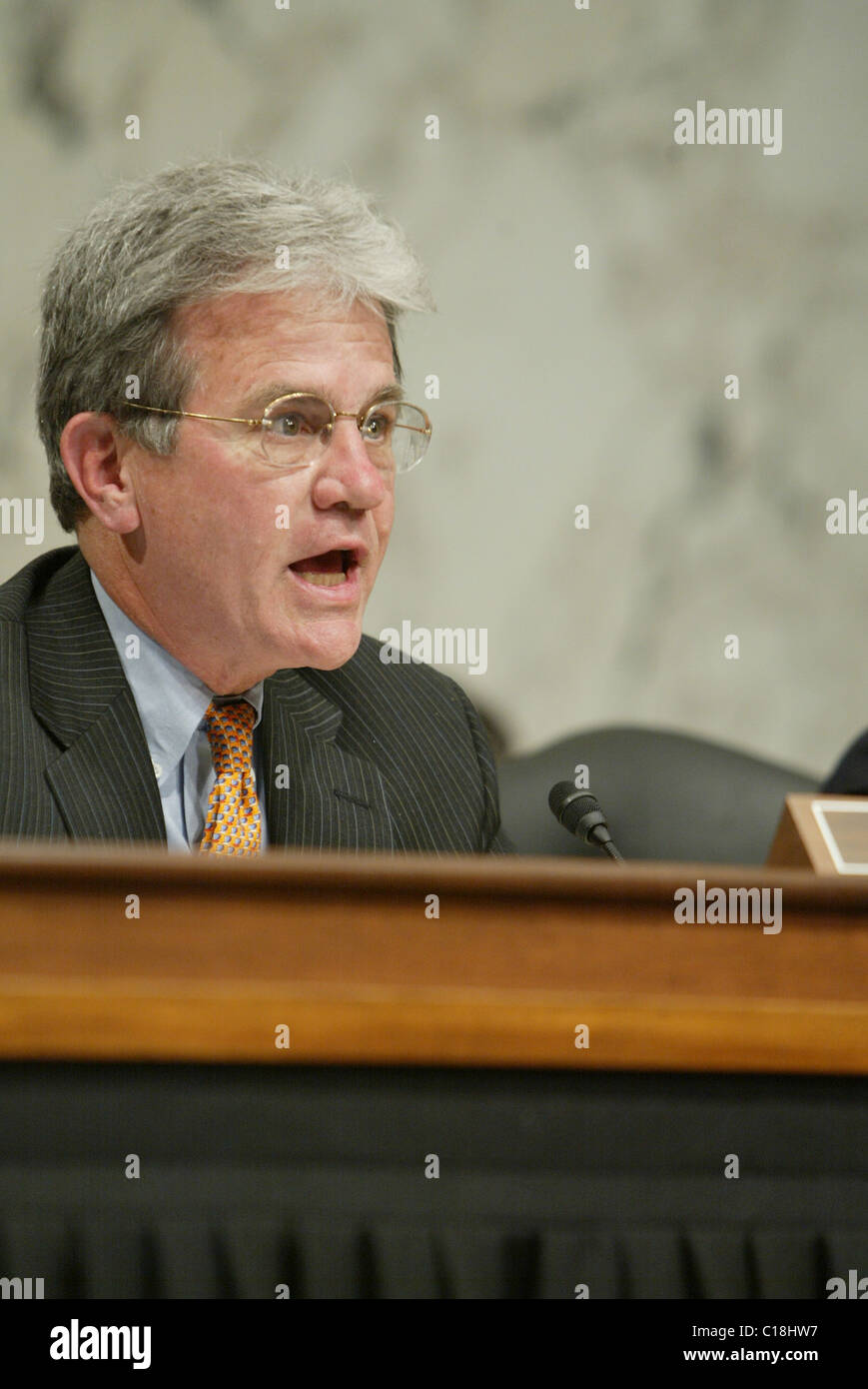 Le sénateur Tom Coburn lors d'une audience du sous-comité des enquêtes sur "Les banques et les paradis fiscaux Impôt - nous l'obtention de la Banque D'Images